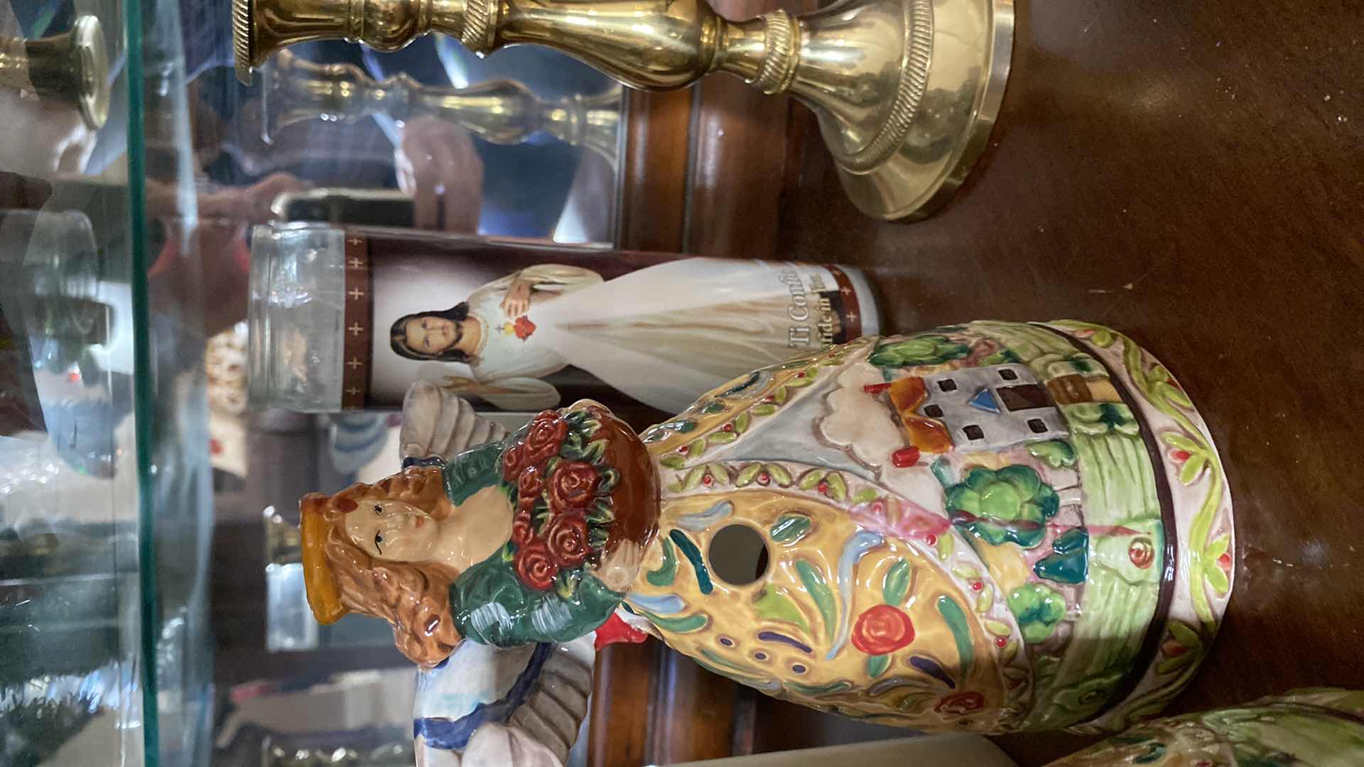 Photo 1 of SHELF OF CANDLE HOLDERS AND MORE