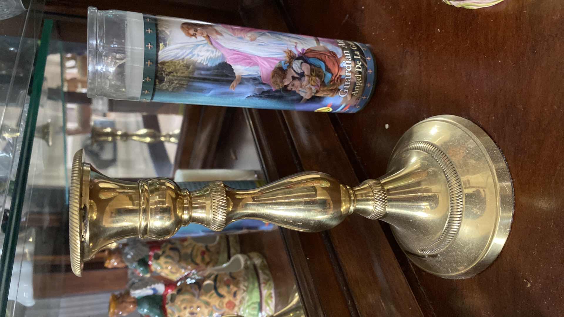 Photo 1 of SHELF OF CANDLE HOLDERS AND MORE