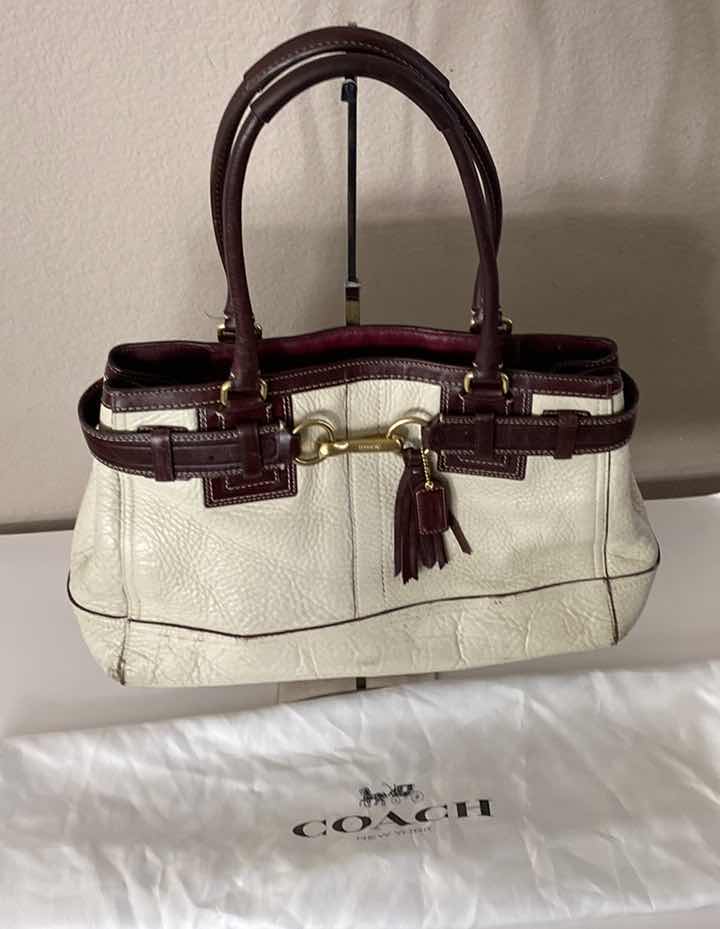 Photo 1 of COACH HAMPTON HANDBAG 15” - SHOWS WEAR