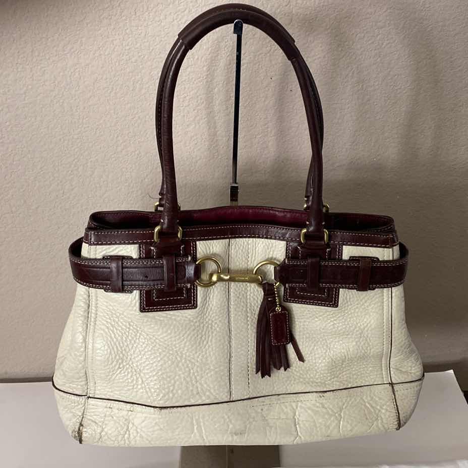 Photo 1 of COACH HAMPTON HANDBAG 15” - SHOWS WEAR