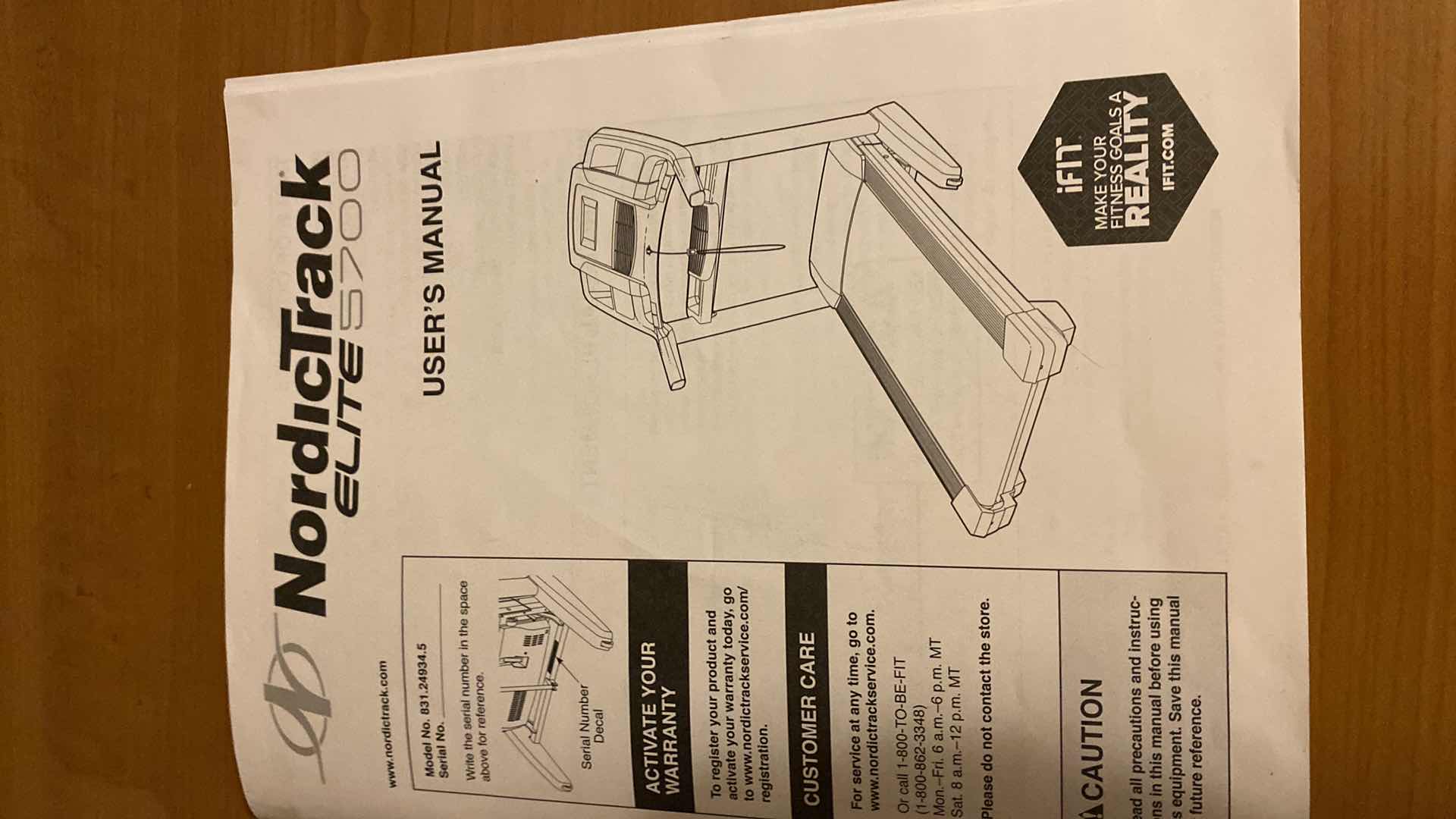 Photo 1 of NORDIC TRACK ELITE 5700 TREADMILL