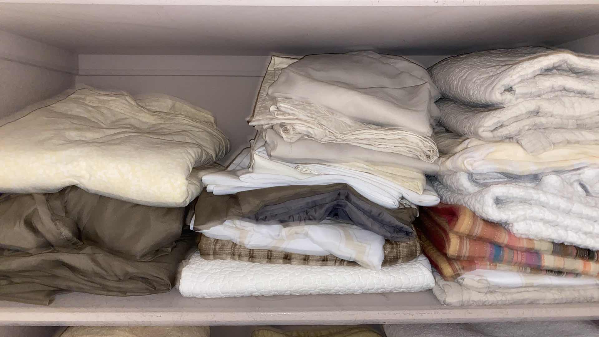 Photo 1 of CONTENTS OF HALL LINEN CABINET