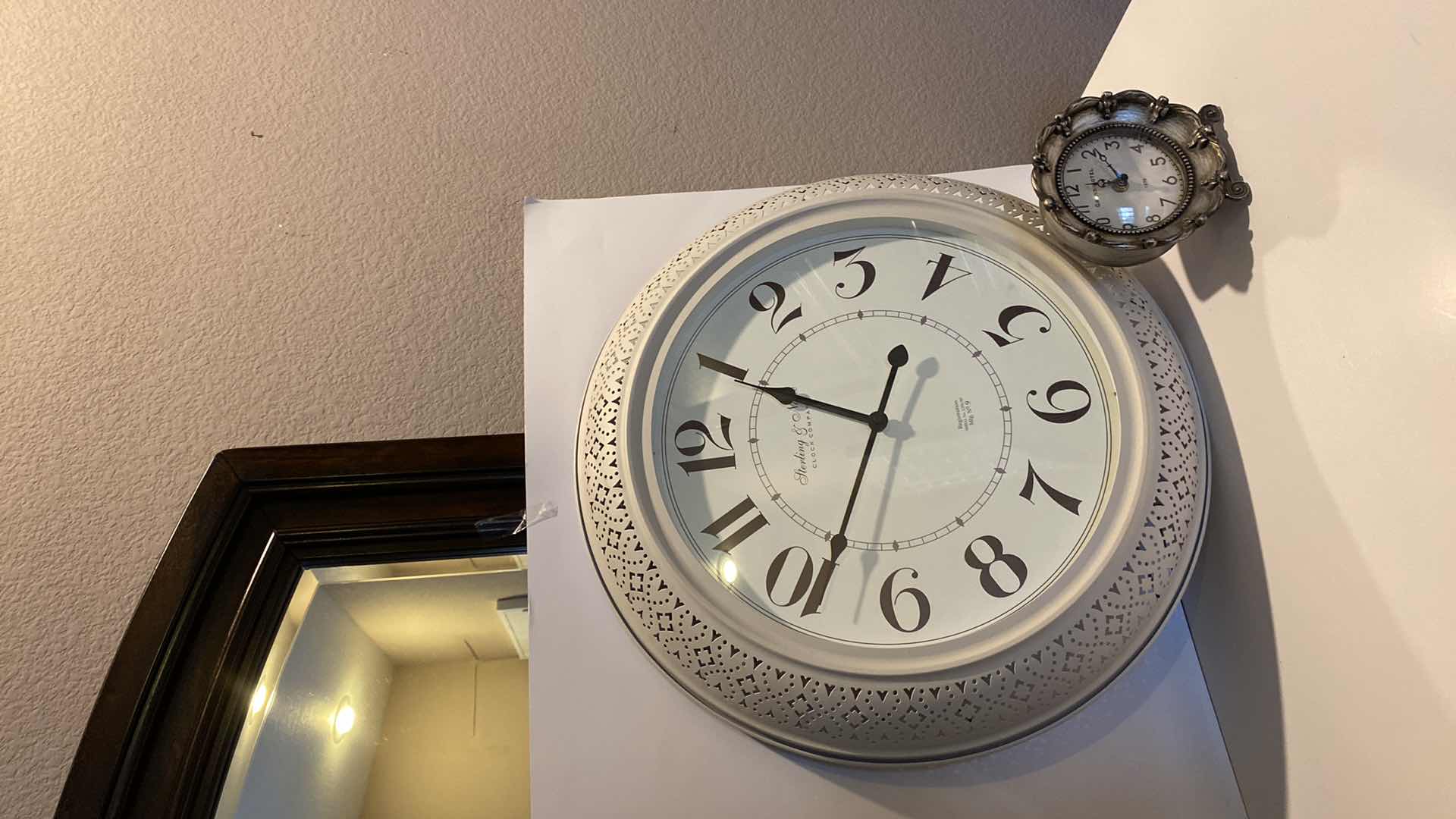 Photo 1 of PAIR OF CLOCKS LARGEST 20”