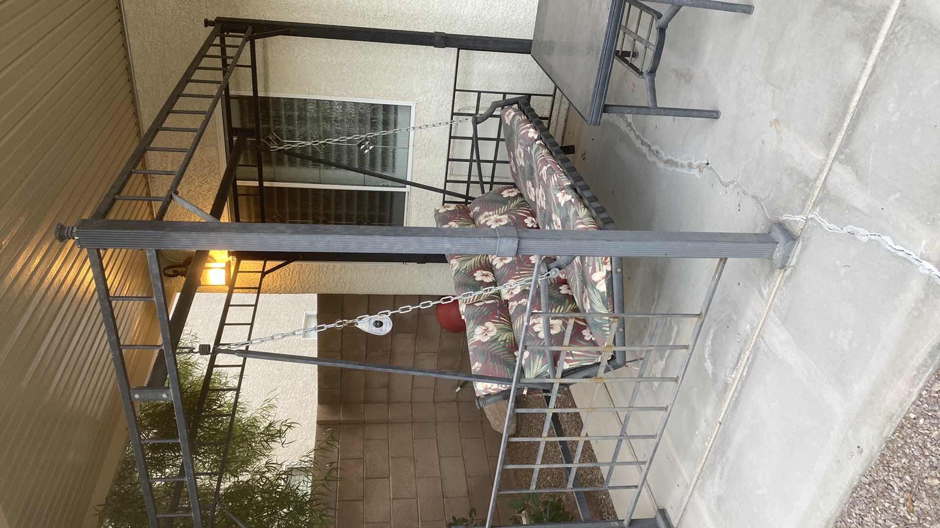 Photo 1 of SWING 86 1/2“ x 59“ H 85” AND TABLE  40” x 20” H 21”