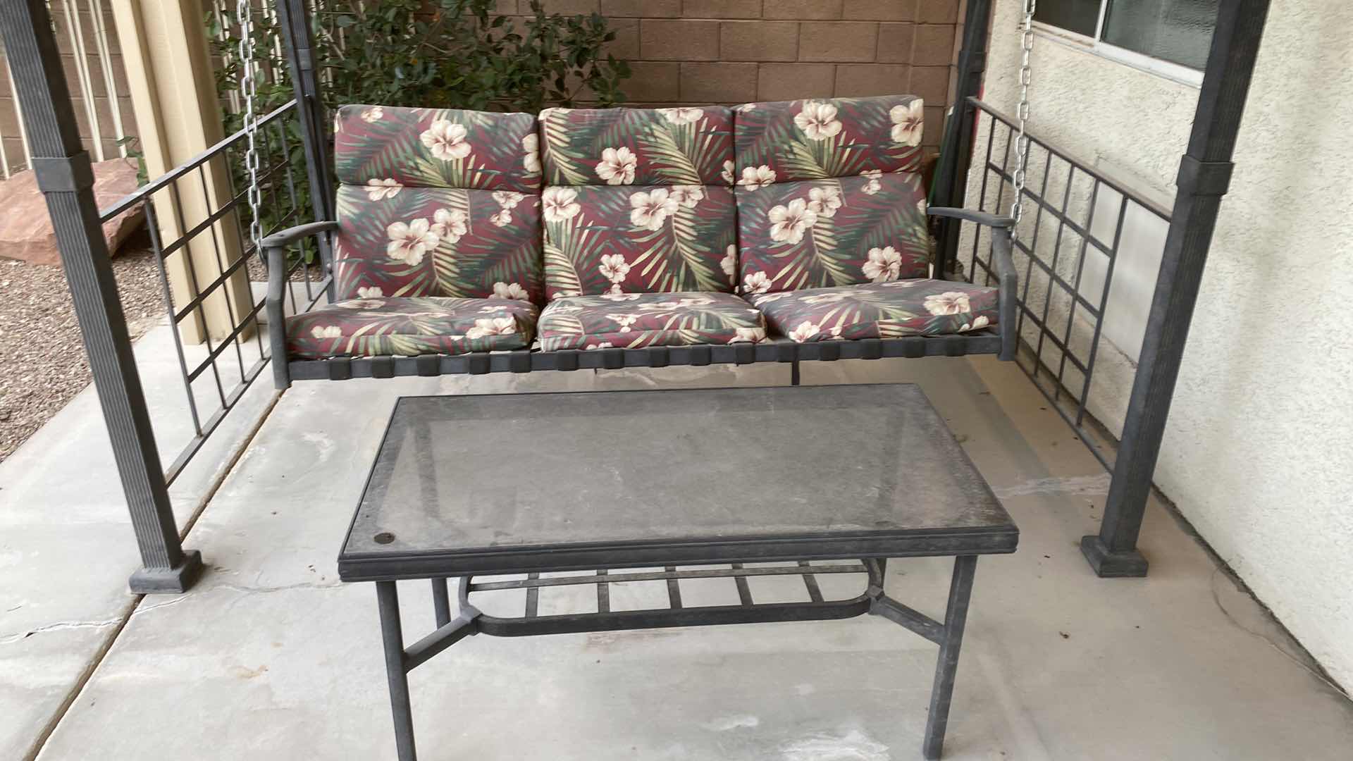 Photo 1 of SWING 86 1/2“ x 59“ H 85” AND TABLE  40” x 20” H 21”