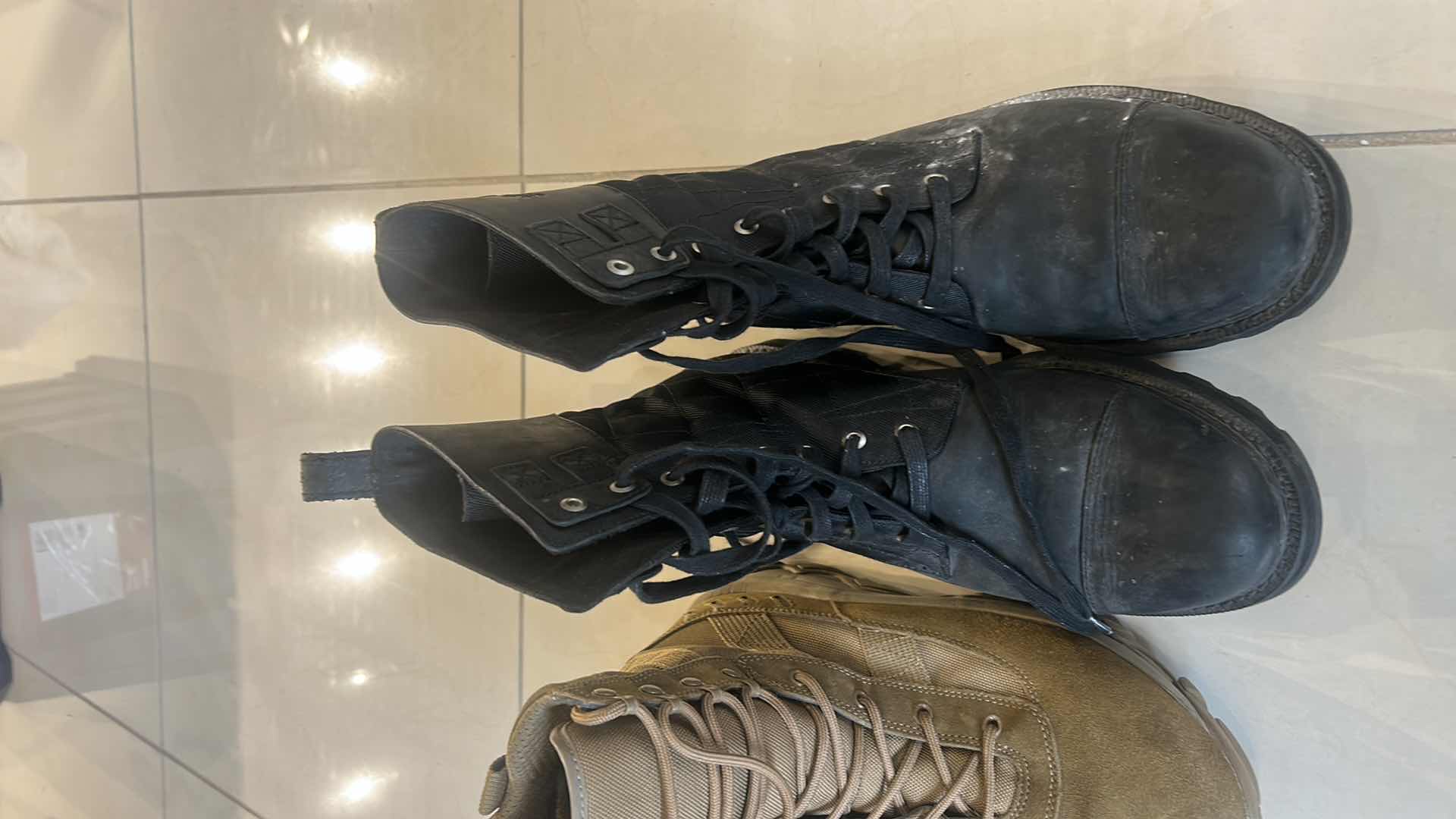 Photo 1 of 2 PAIRS MENS BOOTS SIZE 10