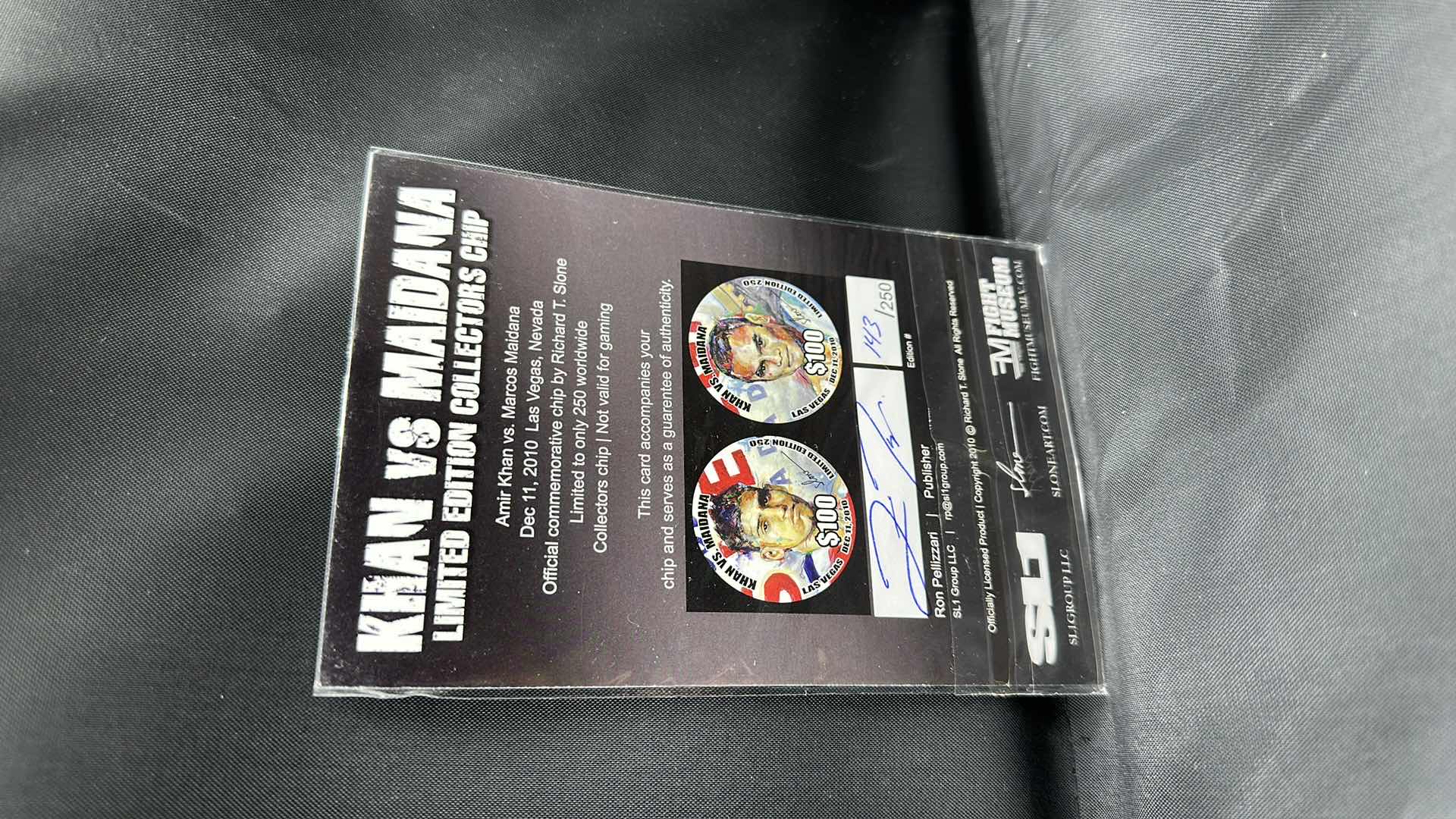 Photo 1 of KHAN VS MAIDANA LIMITED EDITION $100 COLLECTORS COIN NUMBERED 143/250