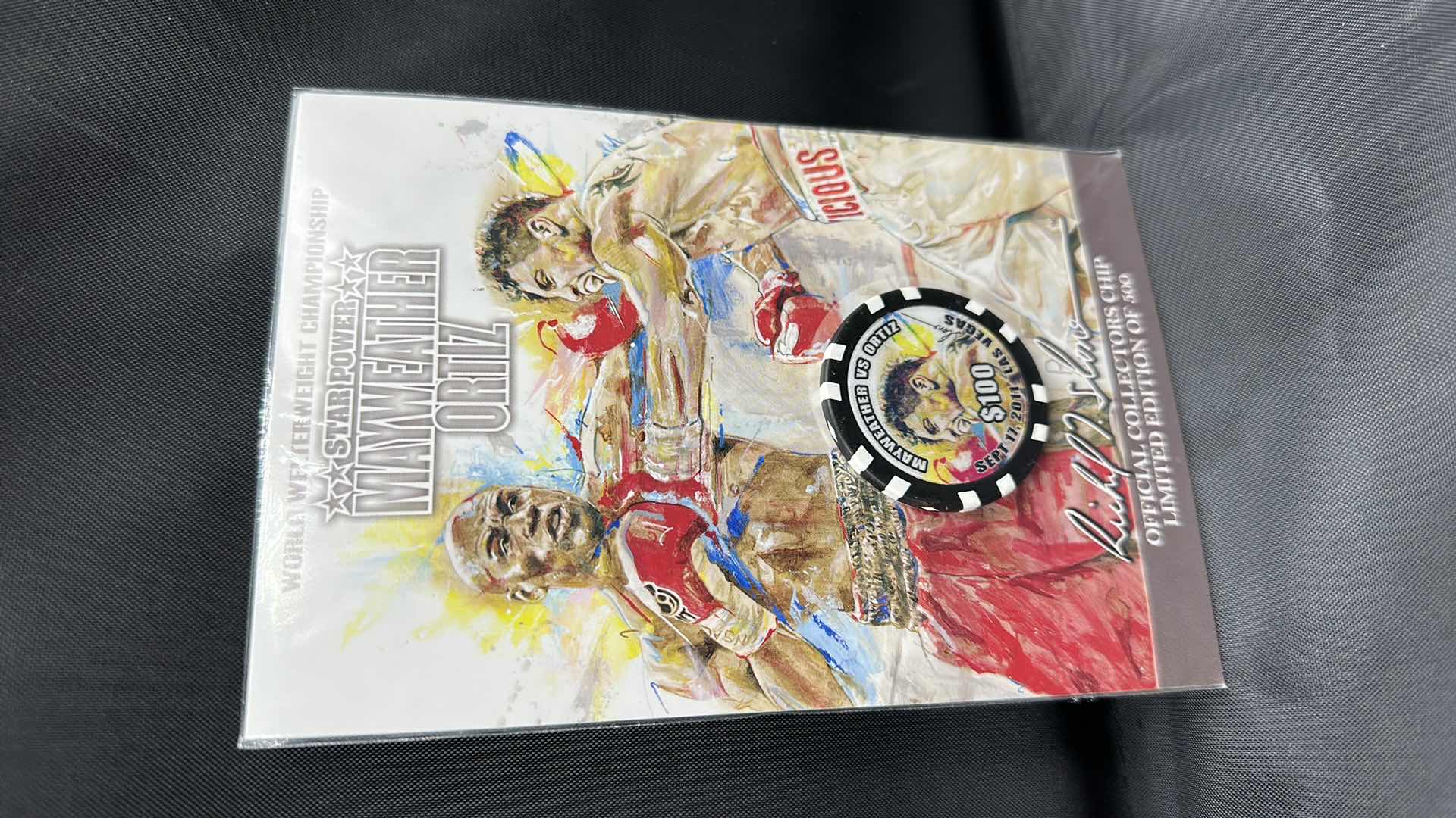 View 1 of MAYWEATHER VS ORTIZ LIMITED EDITION $100 COLLECTORS COIN NUMBERED 494/500