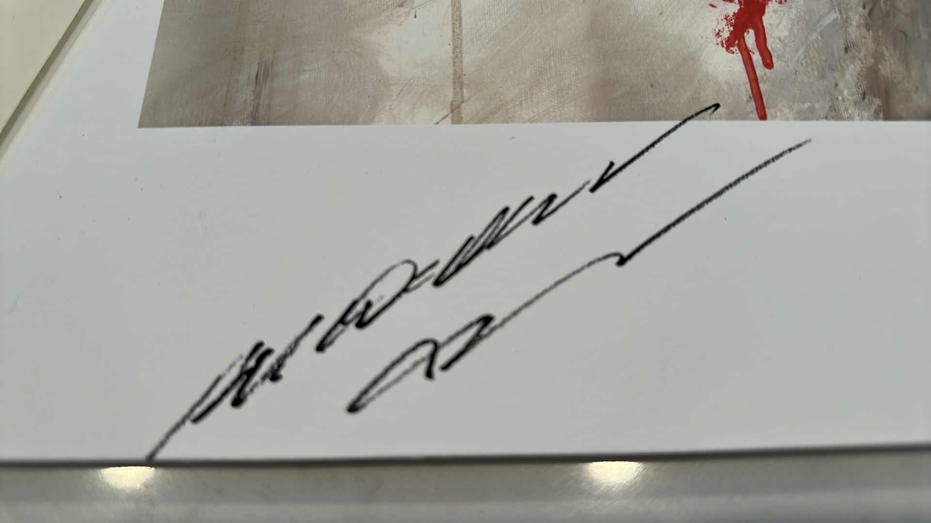 Photo 1 of AUTOGRAPHED ANDERSON SILVA VS VITOR BELFORT ART W COA 20” X 24”