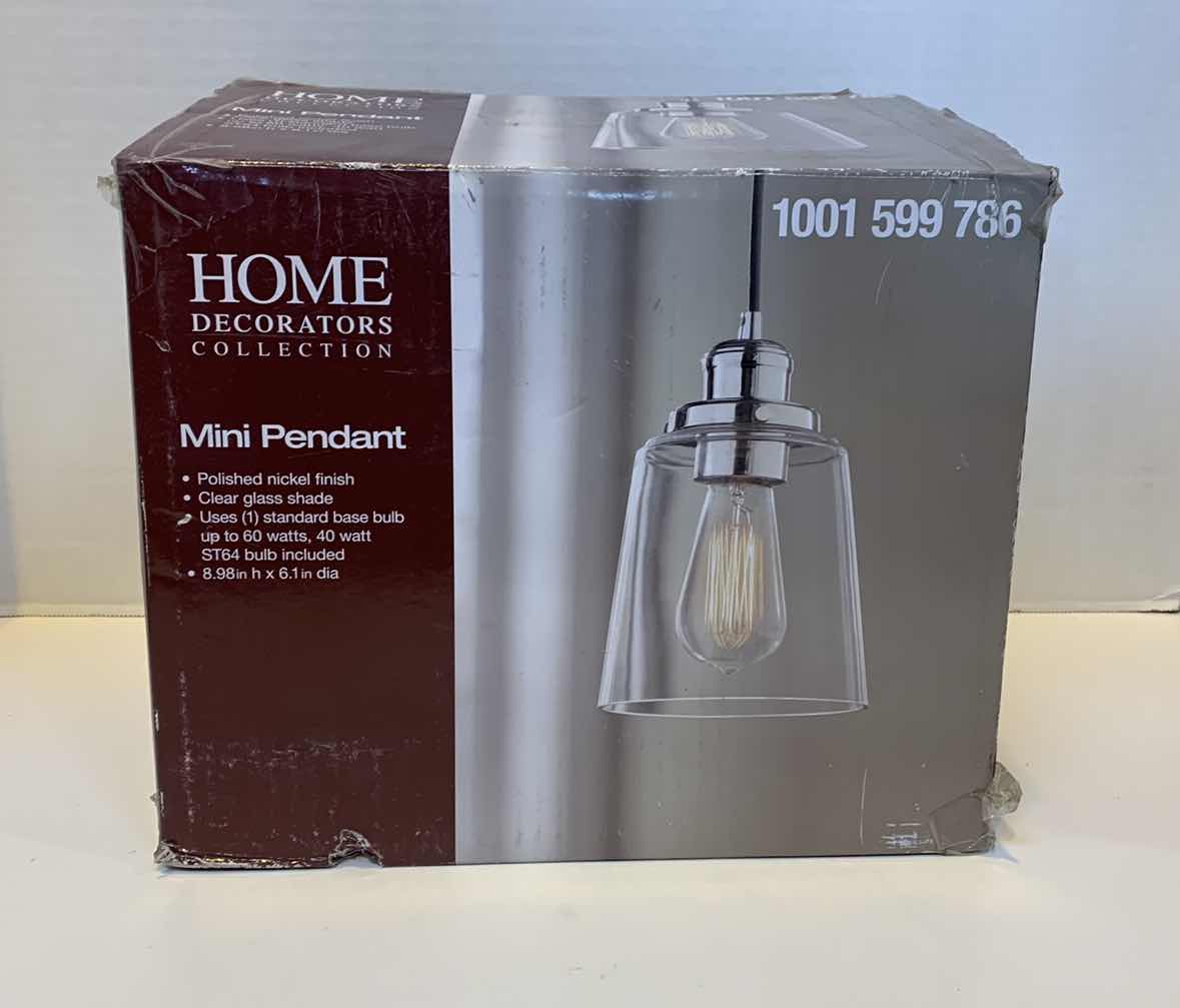 Photo 1 of HOME DECORATORS COLLECTION MINI PENDANT LIGHT 1001 599 786