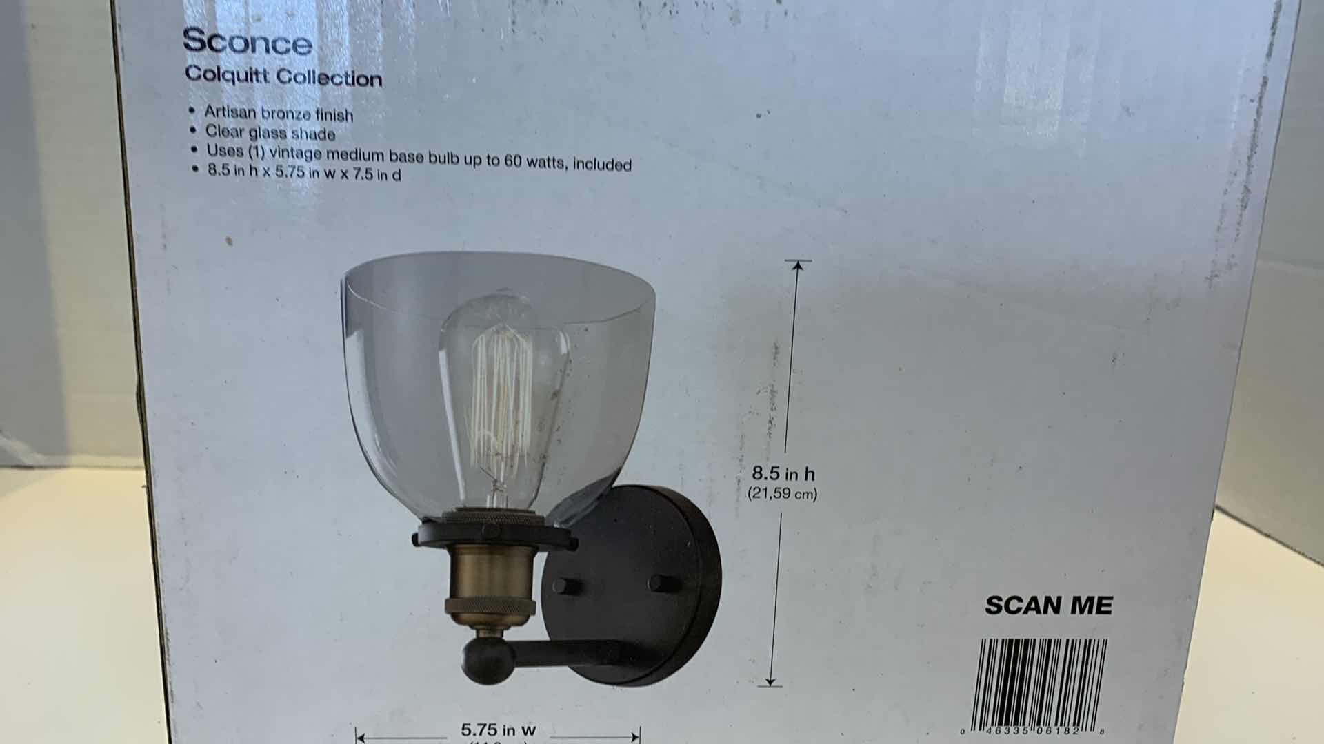 Photo 1 of HOME DECORATORS COLLECTION SCONCE BRONZE FINISH 1002 433 722