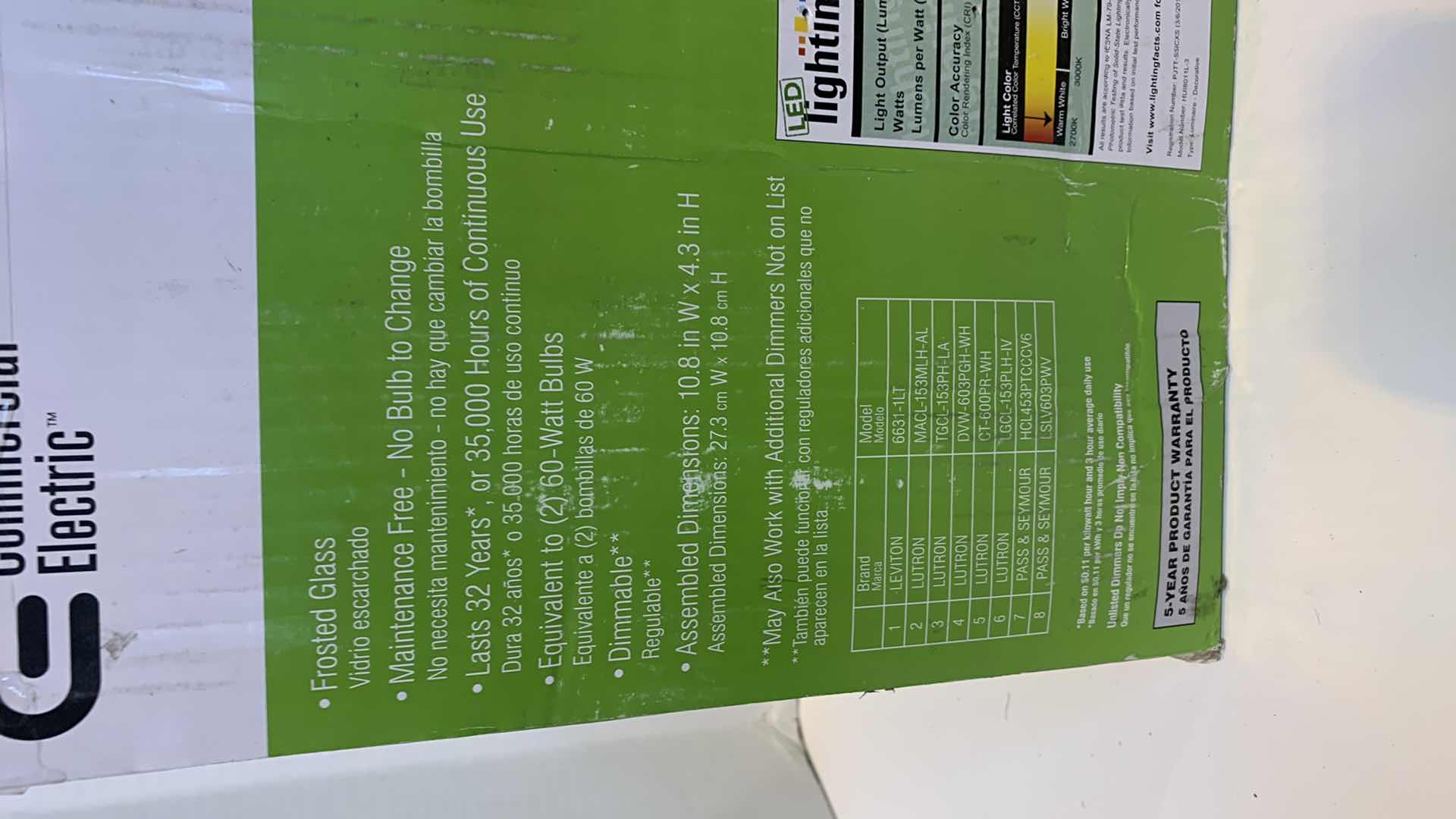 Photo 1 of COMMERCIAL ELECTRIC 11” CEILING LIGHT