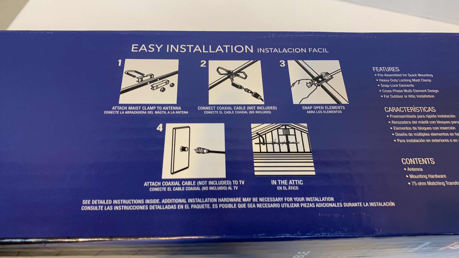 Photo 1 of RCA OUTDOOR/ATTIC ANTENNA 75 MILE RANGE 4K AND 8K COMPATIBLE