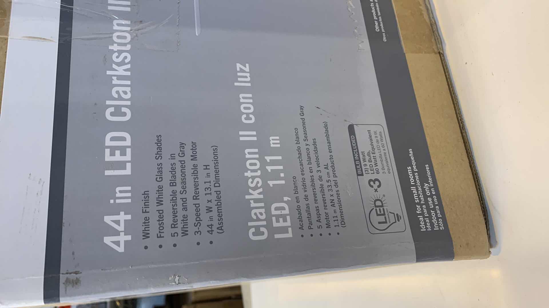 Photo 1 of 44” LED CLARKSTON II CEILING FAN 1003 918 865