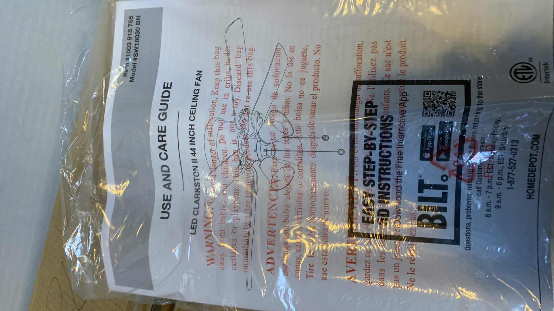 Photo 1 of 44” LED CLARKSON II 
 NICKEL FINISH