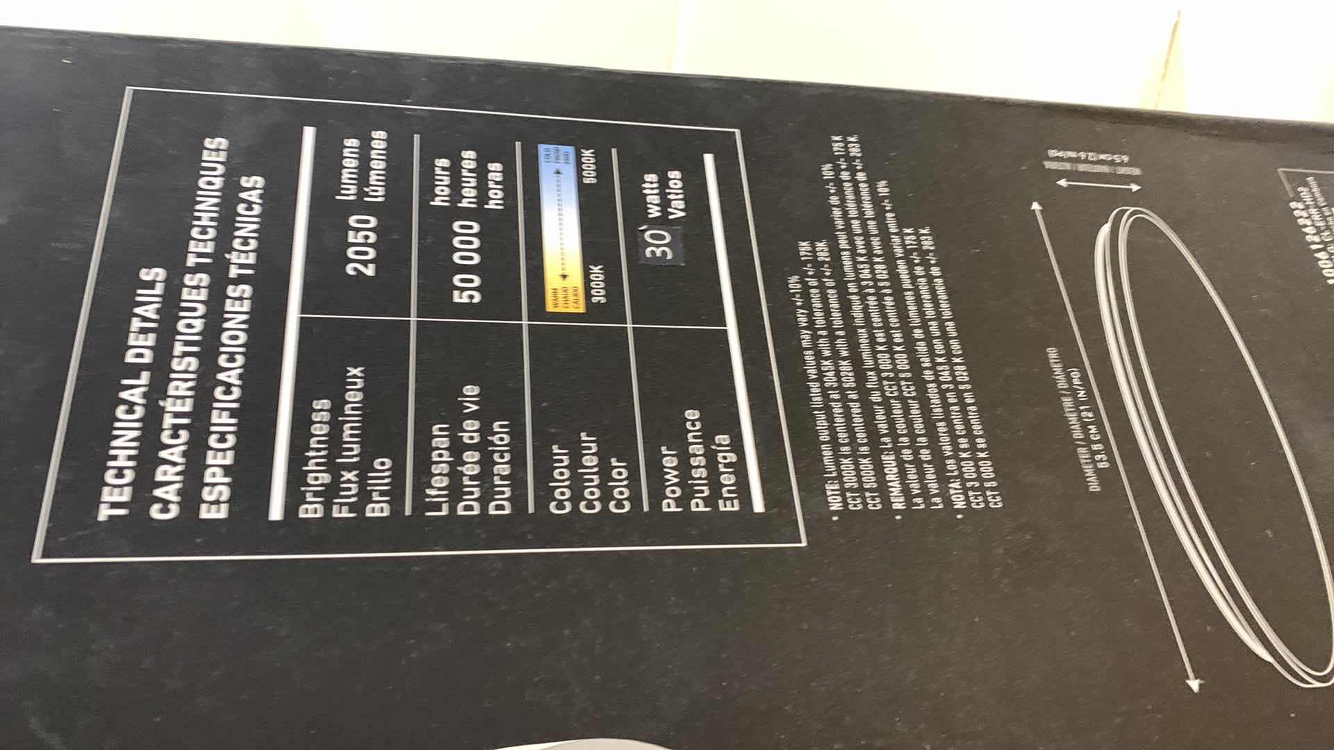 Photo 1 of ARTIKA EUROPA LED CEILING LIGHT 21” WIDE