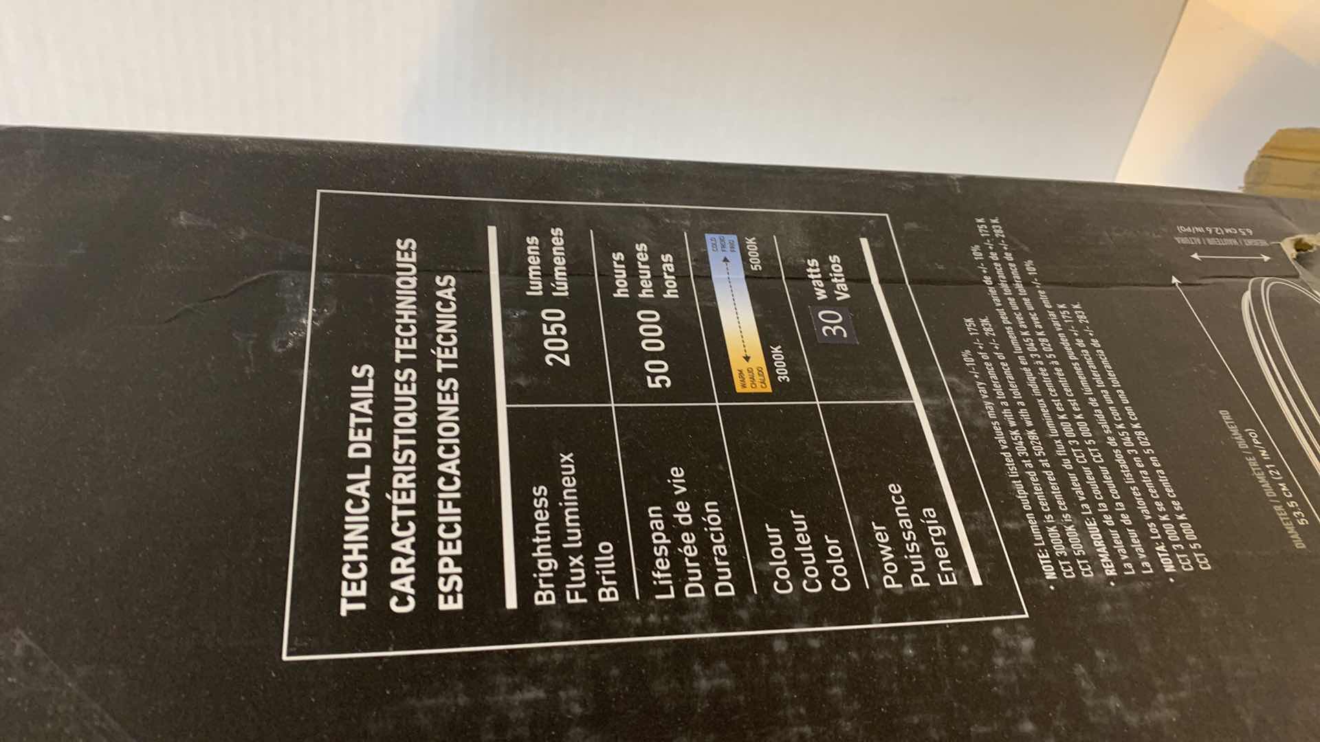 Photo 1 of ARTIKA EUROPA LED CEILING LIGHT 21” WIDE