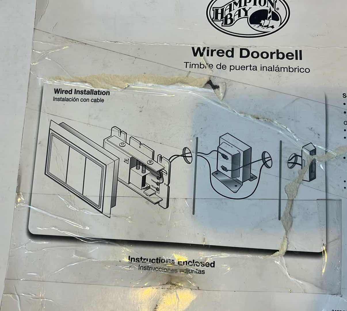 Photo 1 of HAMPTON BAY WIRED DOORBELL 1003 008 625 WHITE FINISHED