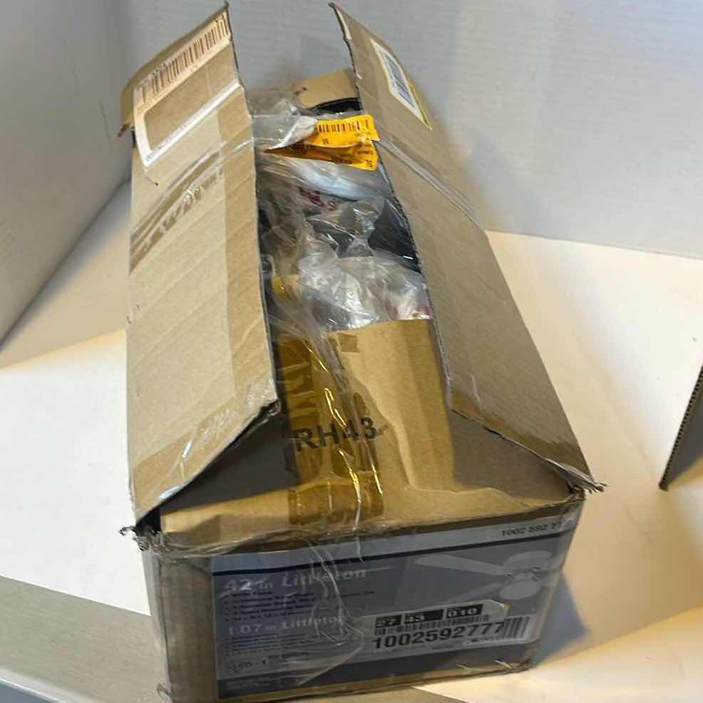 Photo 1 of 42” LITTLETON WHITE FINISH FAN 
AS IS
1002 592 777