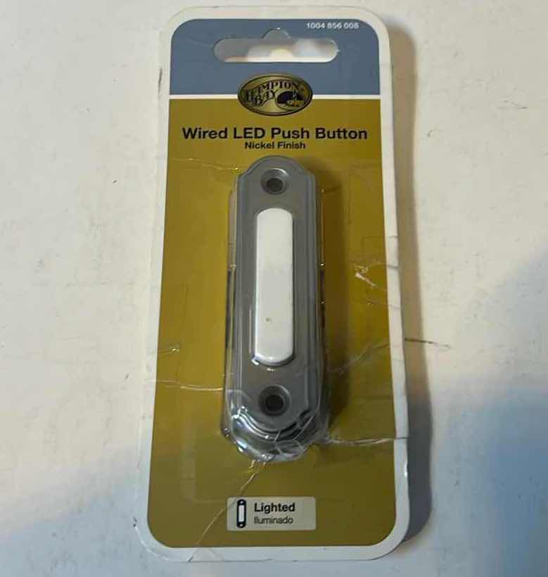 Photo 1 of WIRELESS WHITE DOORBELL 1003008639 AND 
WIRED LED PUSH BUTTON 1004 856 008