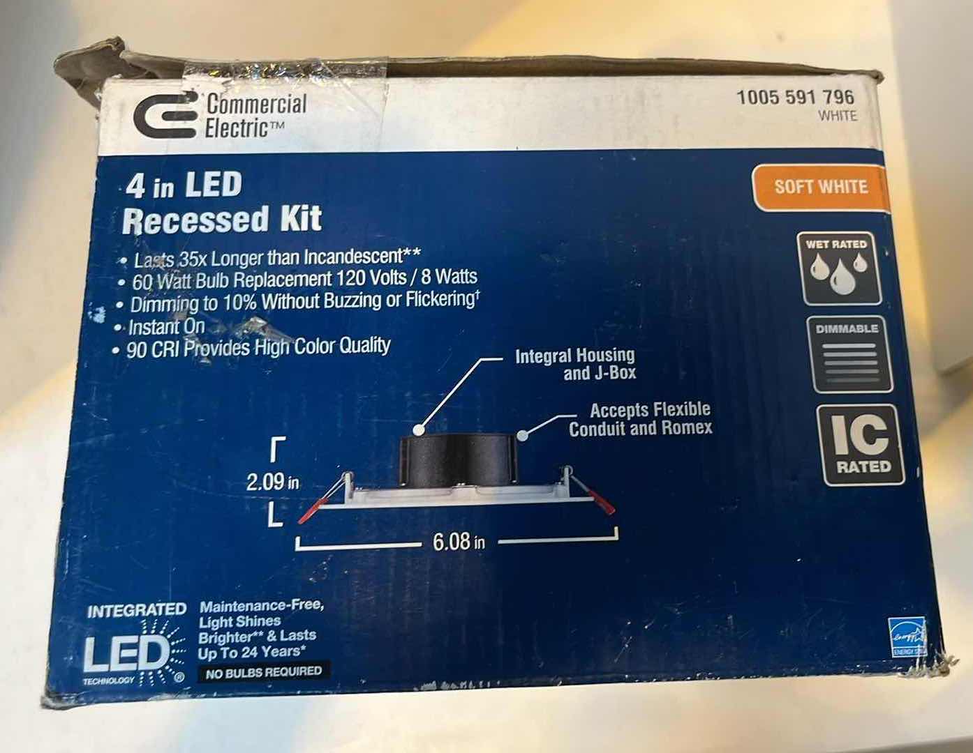 Photo 1 of G COMMERCIAL4”LED RECESSED KIT
SOFT WHITE
1005 591 796