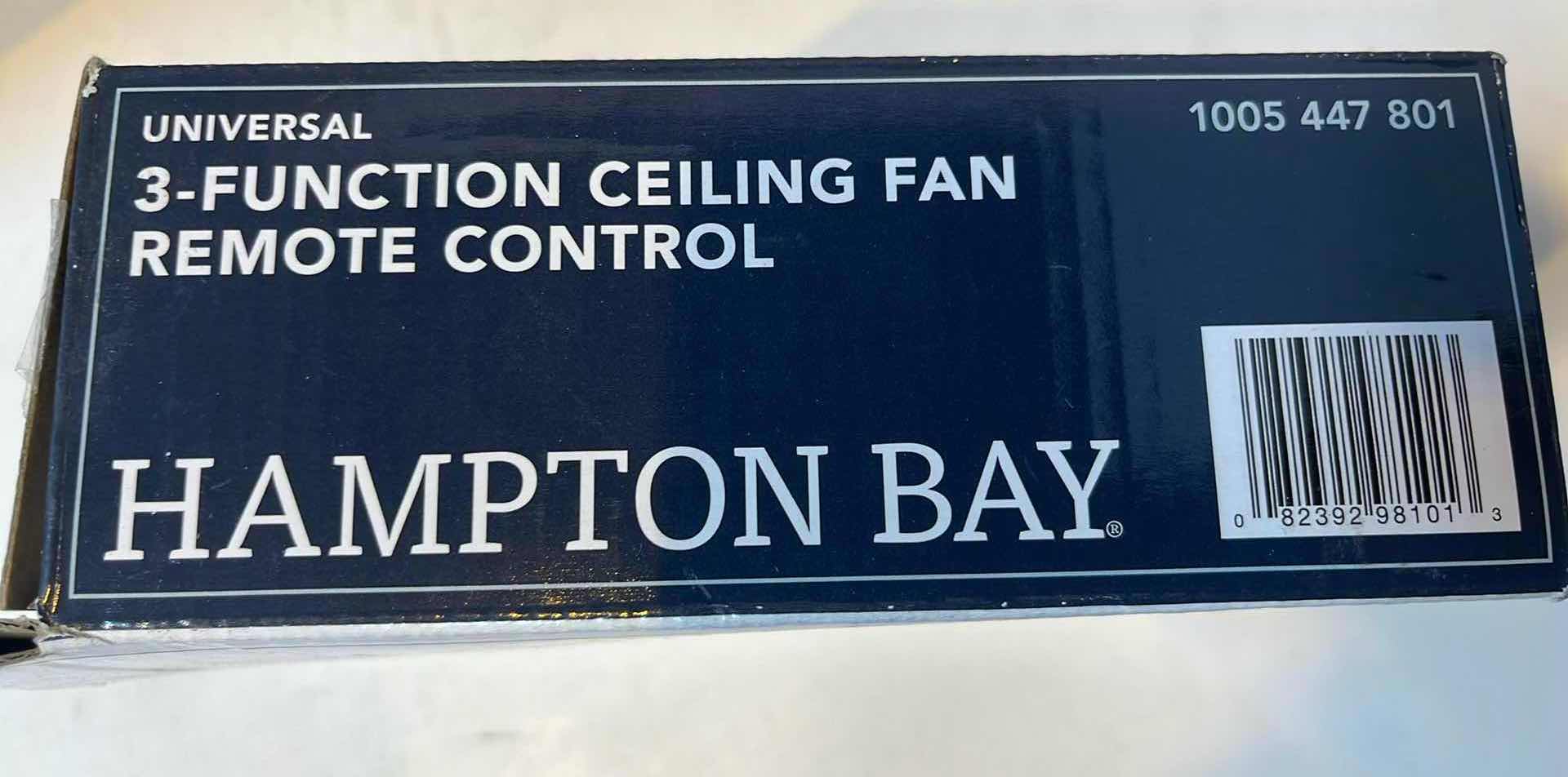 Photo 2 of HAMPTON BAY 
3-FUNCTION CEILING FAN REMOTE  CONTROL
1005 447 801