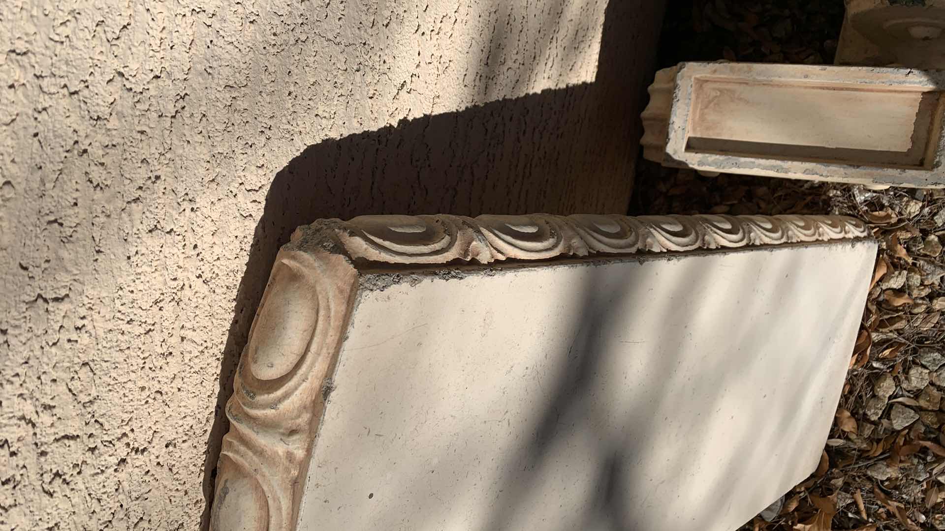 Photo 1 of STONE OUTDOOR BENCH 36” X 15” H 16”