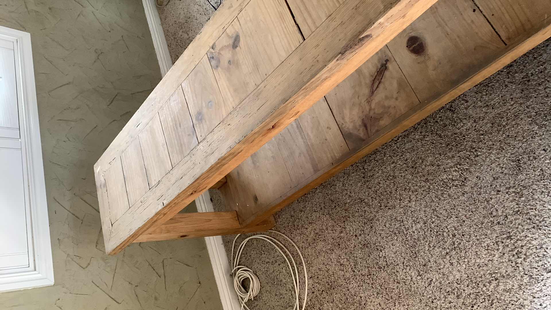 Photo 1 of HANDMADE WOODEN CONSOLE TABLE 63” X 13” H 30”