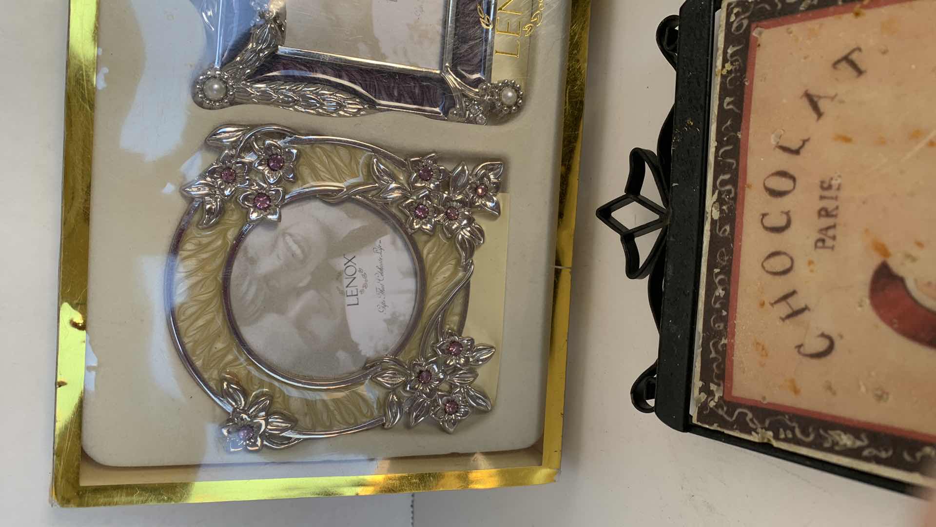 Photo 1 of LENOX MINI PICTURE FRAME SET AND FRENCH INSPIRED PLAQUES