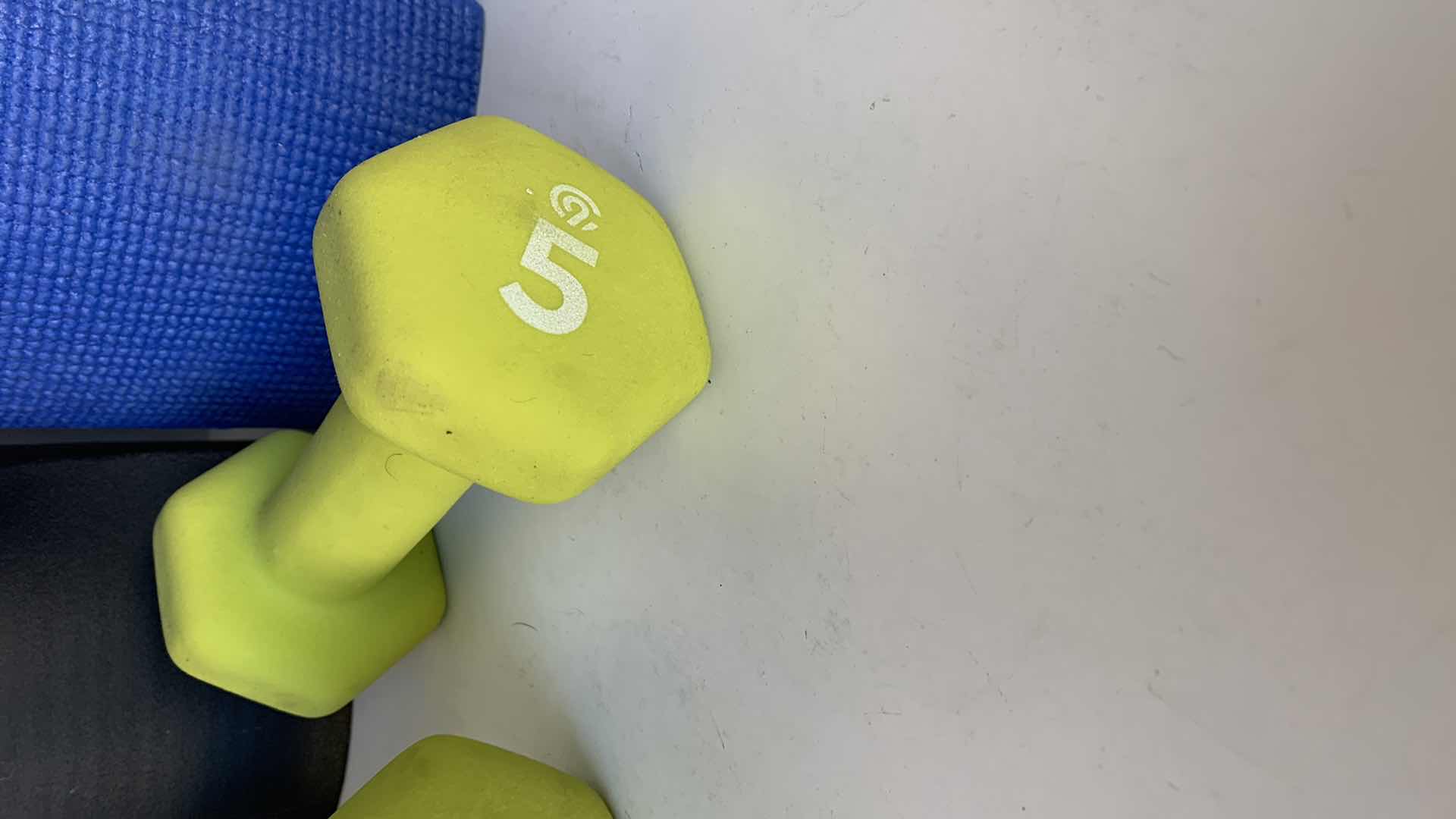 Photo 1 of EXERCISE MATS YOGA AND 5 POUND WEIGHTS
