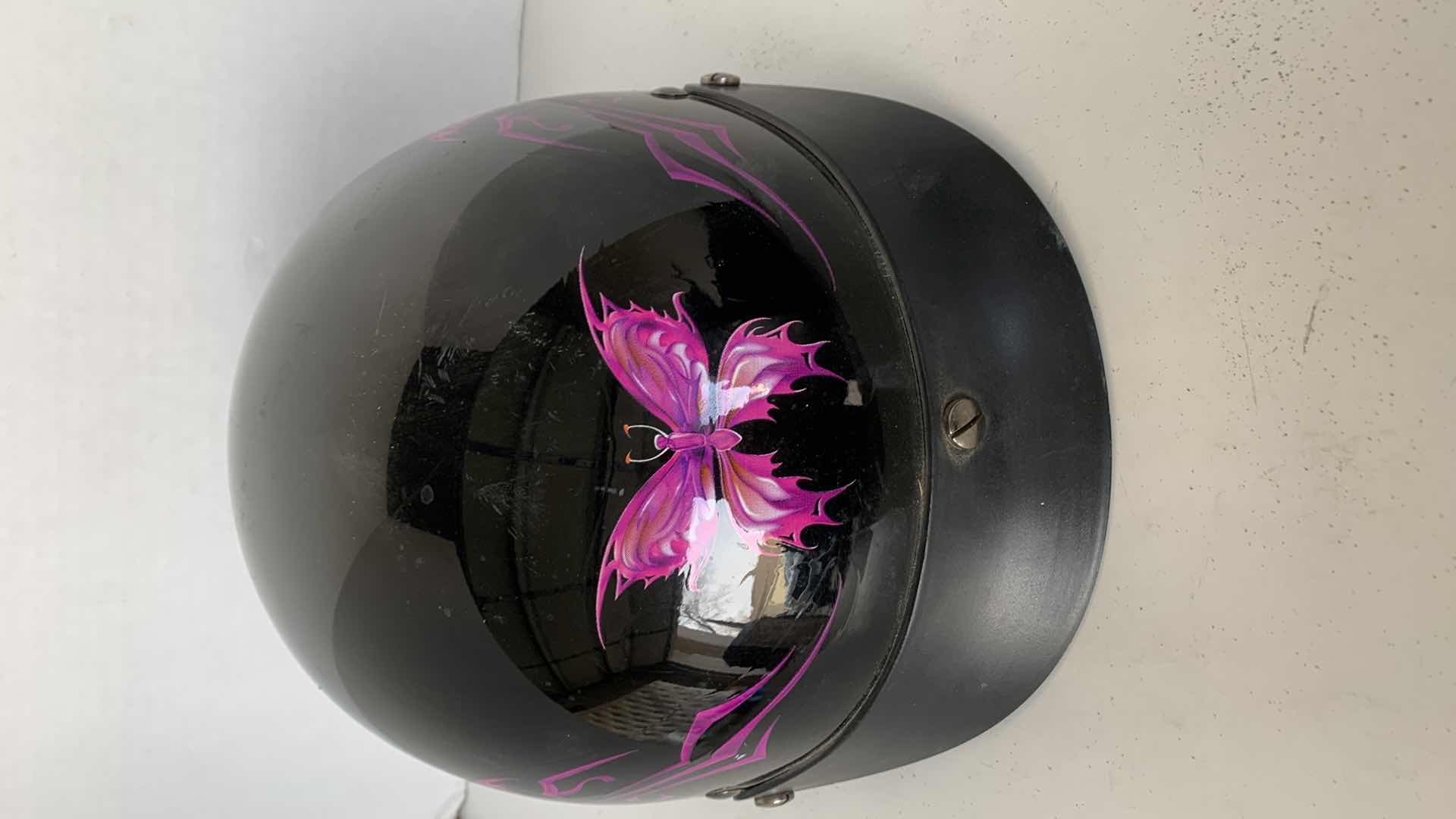 Photo 1 of OUTLAW WOMANS MOTORCYCLE HELMET SIZE MEDIUM