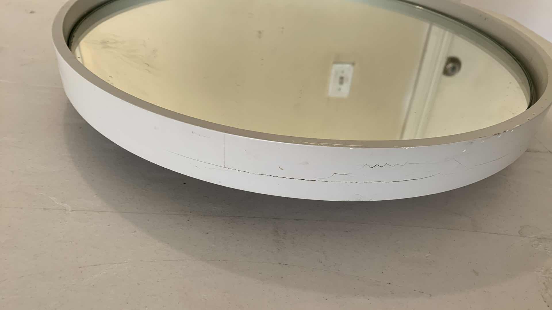 Photo 2 of PIER ONE IMPORTS MIRROR SHELF 18” CIRCUMFERENCE