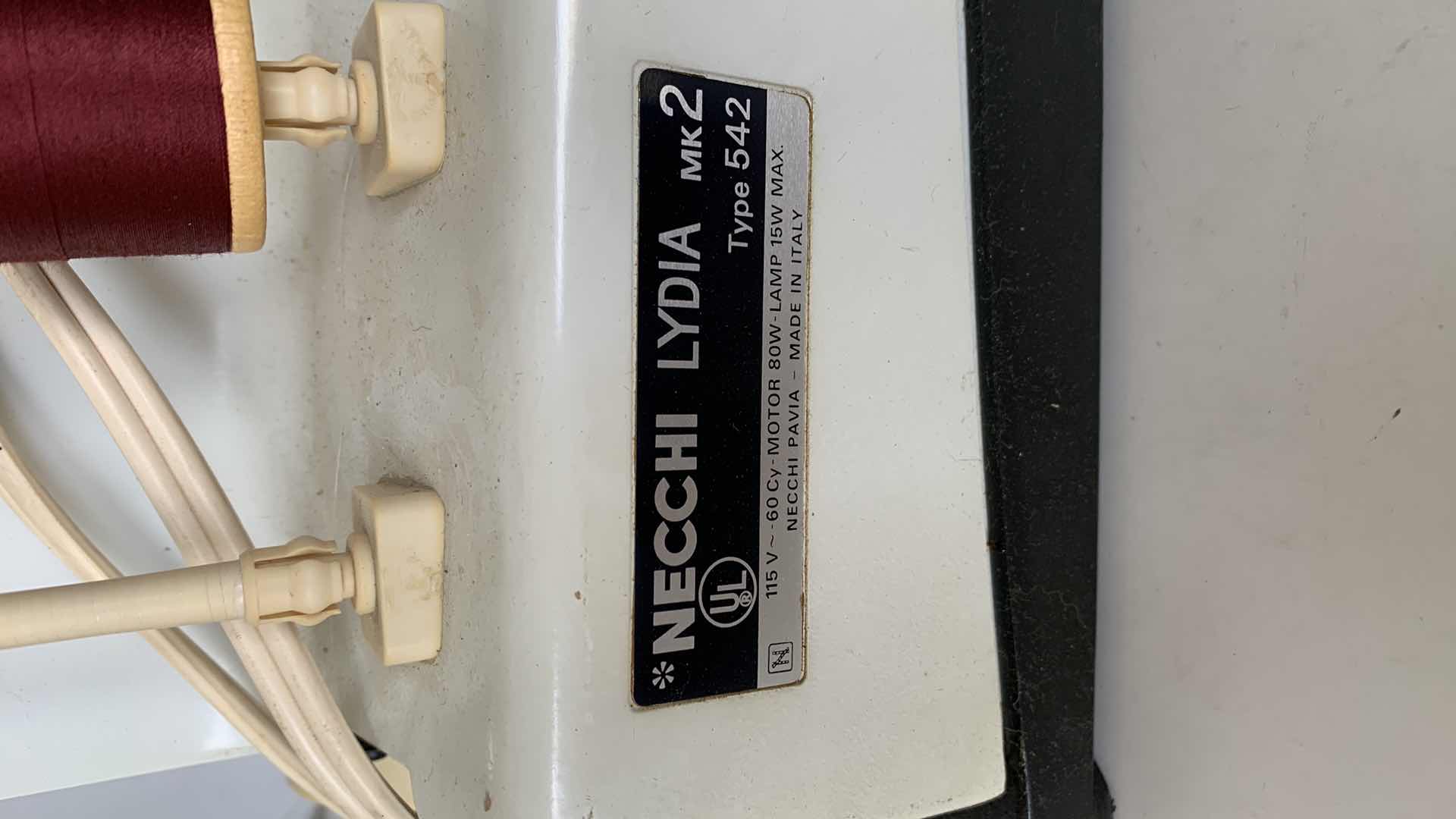 Photo 4 of VINTAGE NECCHI LYDIA MK2 SEWING MACHINE