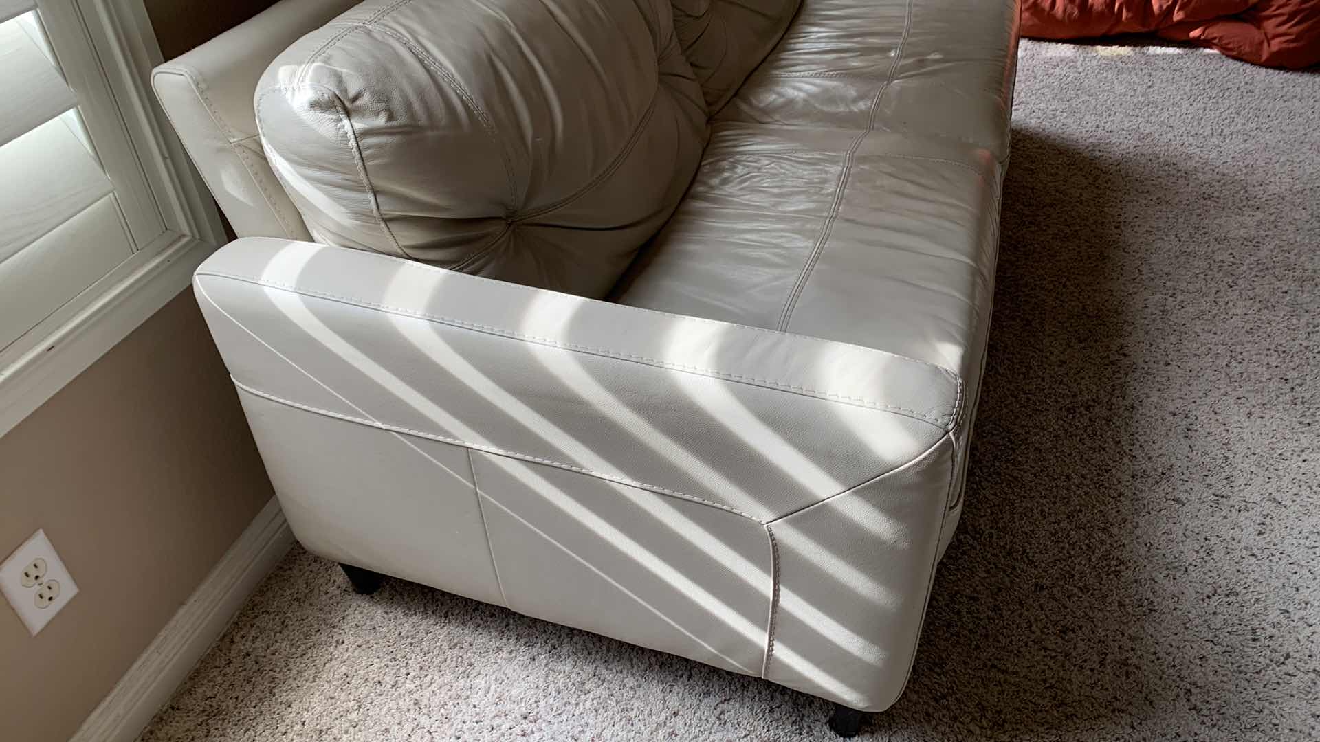 Photo 4 of FAUX LEATHER SOFA 80” X 37” H 34”