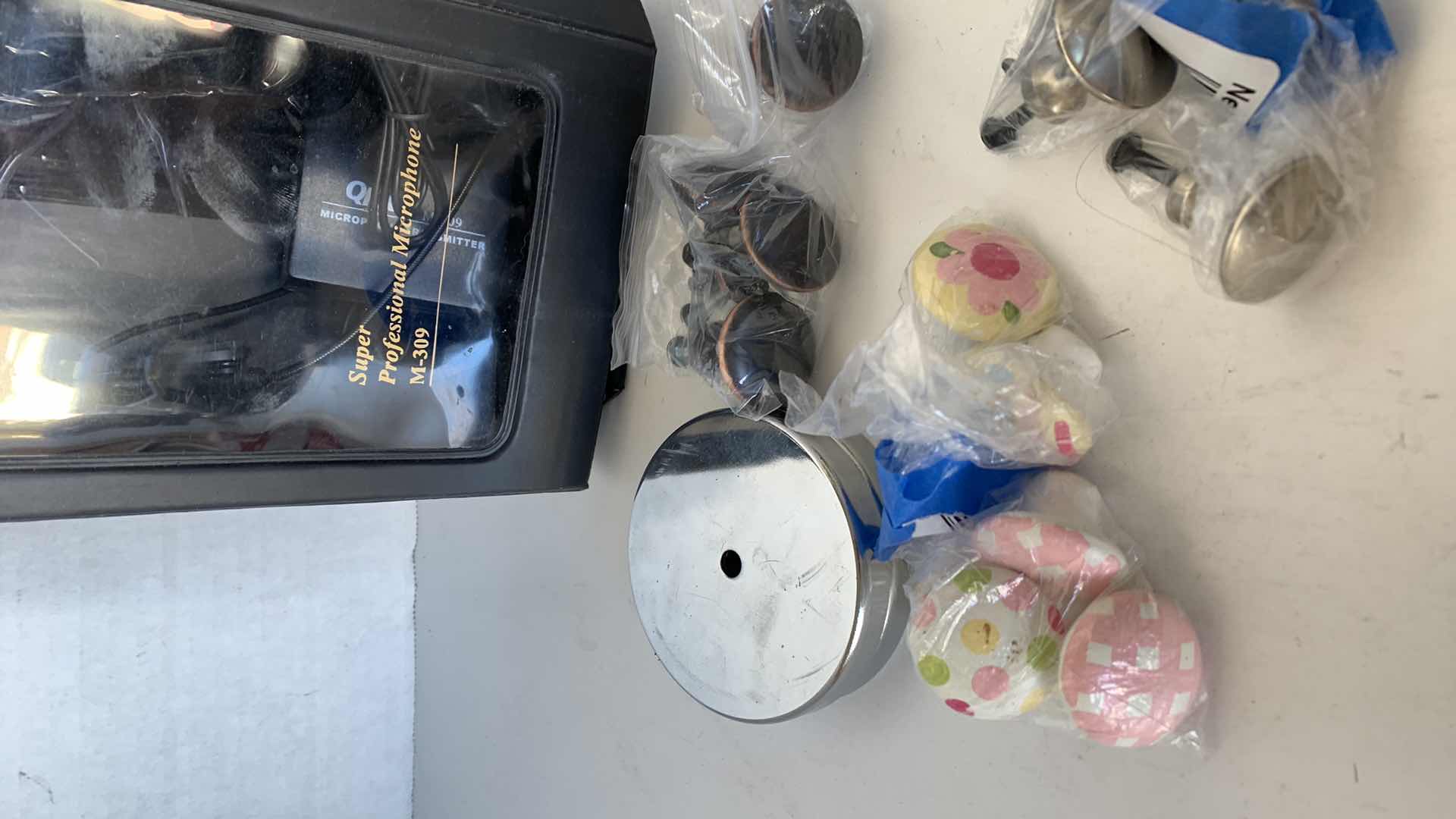 Photo 2 of DRAWER HANDLES AND QFX MICROPHONE