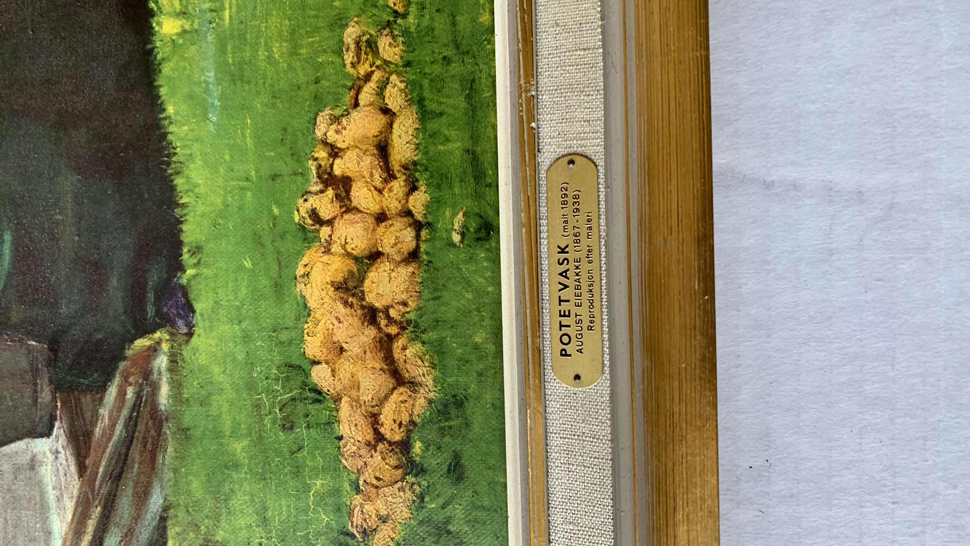 Photo 1 of WASHING POTATOES POTETVASK BY AUGUST EIEBAKKE 21” X 24”