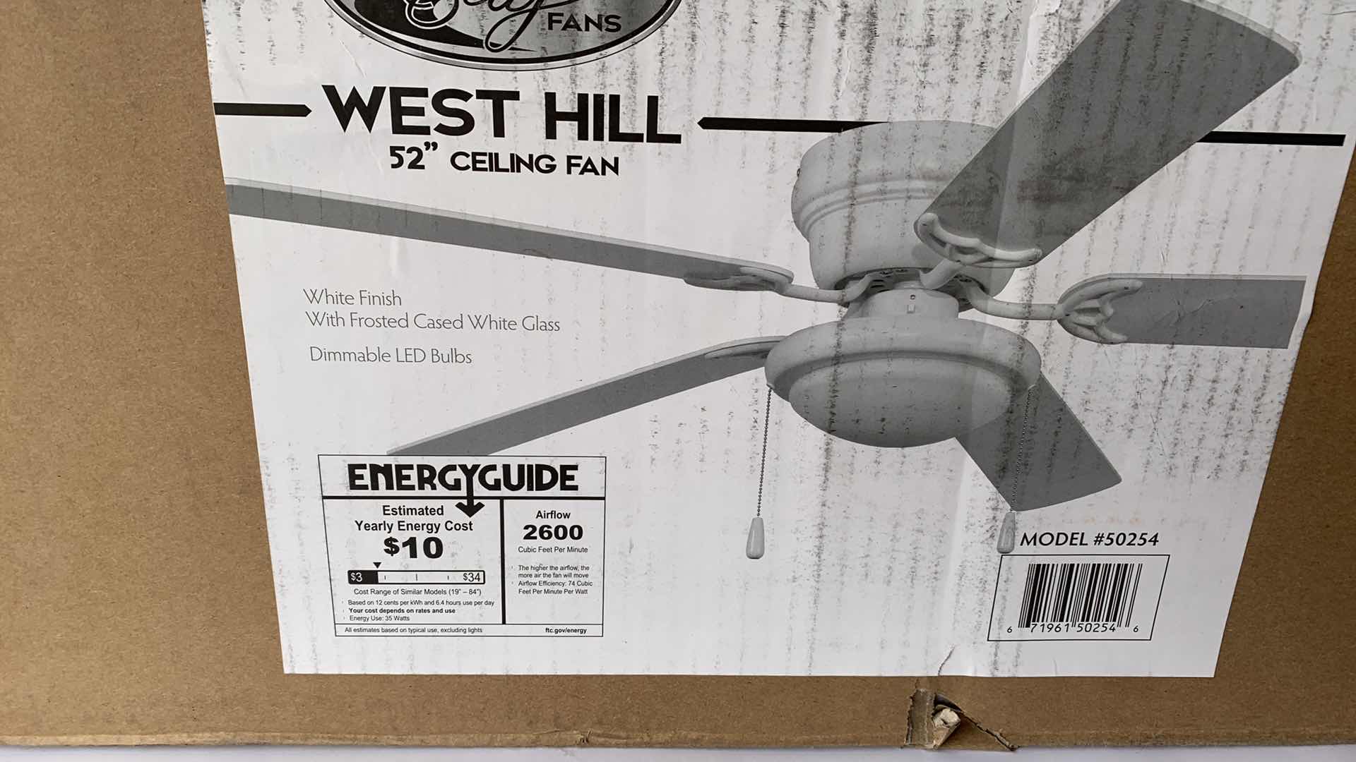 Photo 1 of PORTAGE BAY FANS WEST HILL 52” CEILING FAN #50254