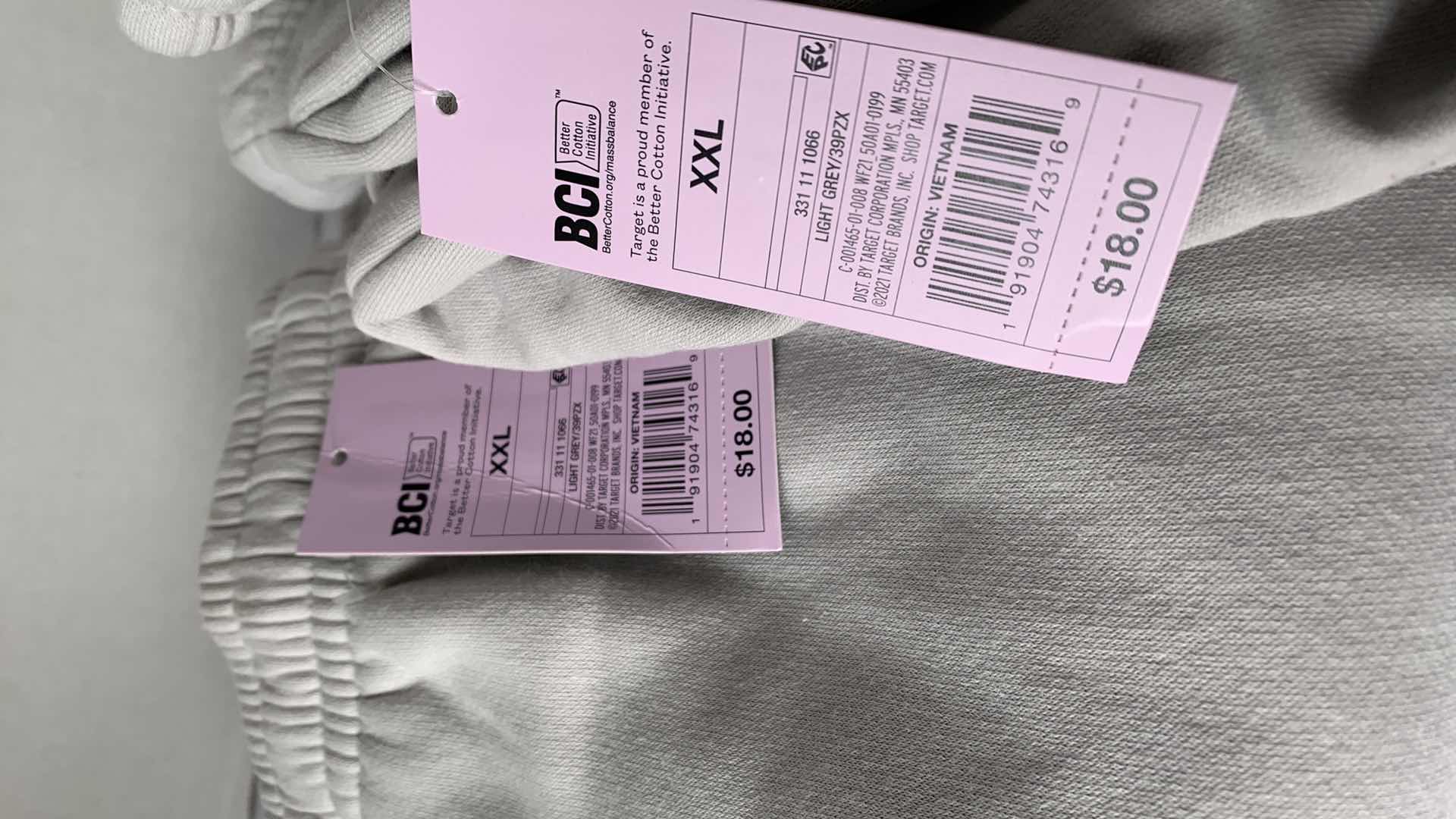 Photo 1 of SET OF TWO LIGHT GREY FLEECE MENS BOTTOMS SIZE XXL