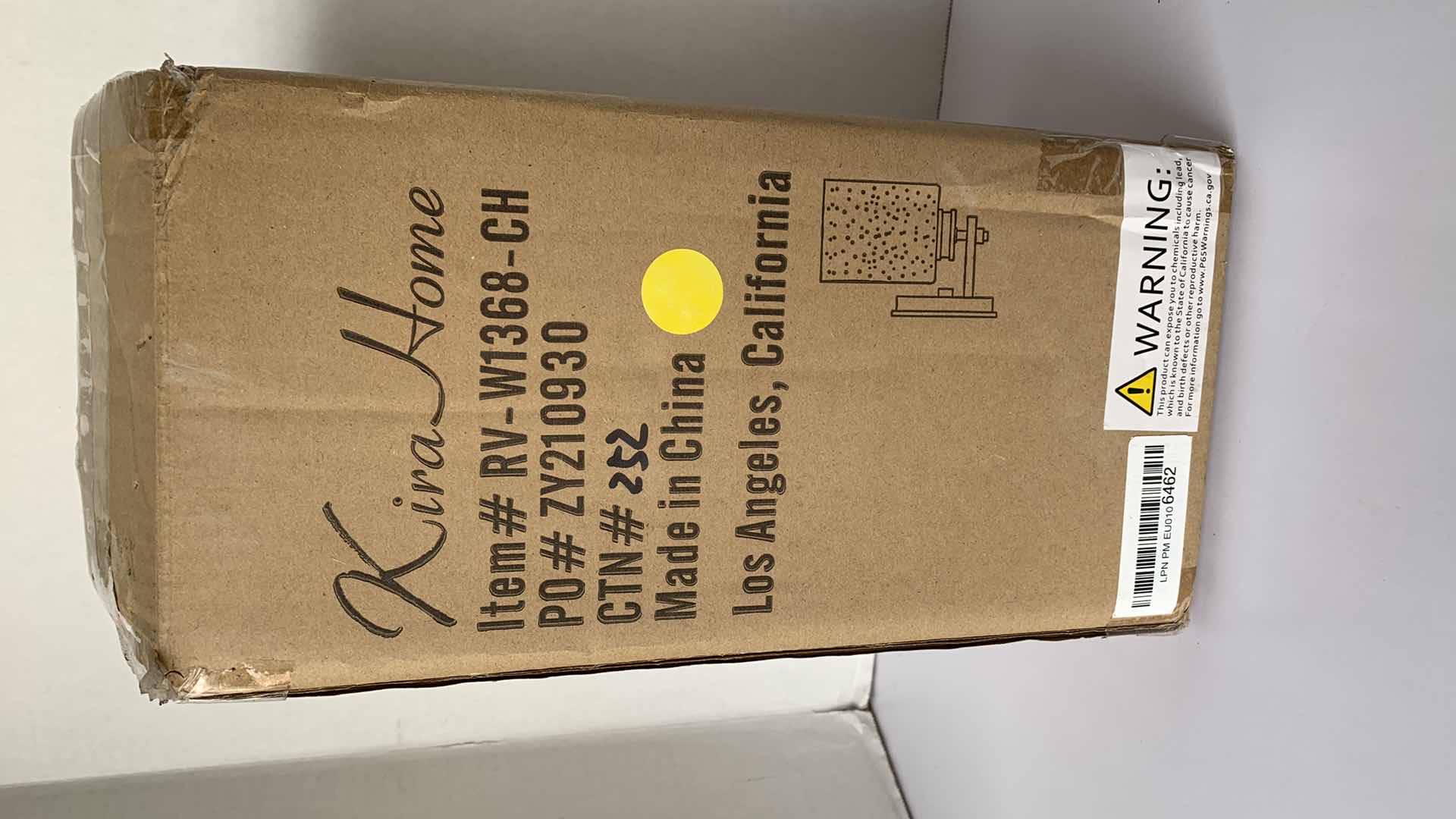 Photo 1 of KIRA HOME WALL CHROME FIXTURE FROSTED GLASS RV-W1368-CH