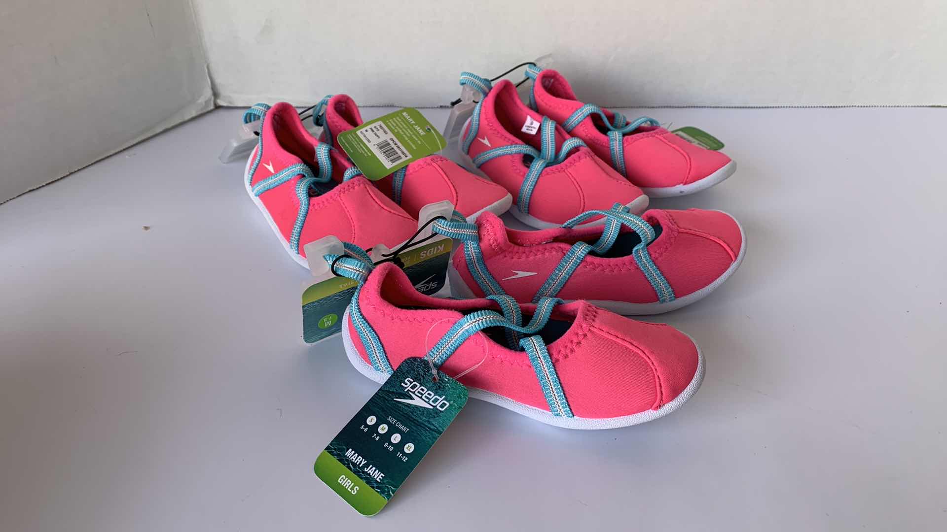 Photo 1 of THREE PAIRS OF SPEEDO MARY JANE GIRLS ORIGINAL SURF WALKER SIZE SMALL