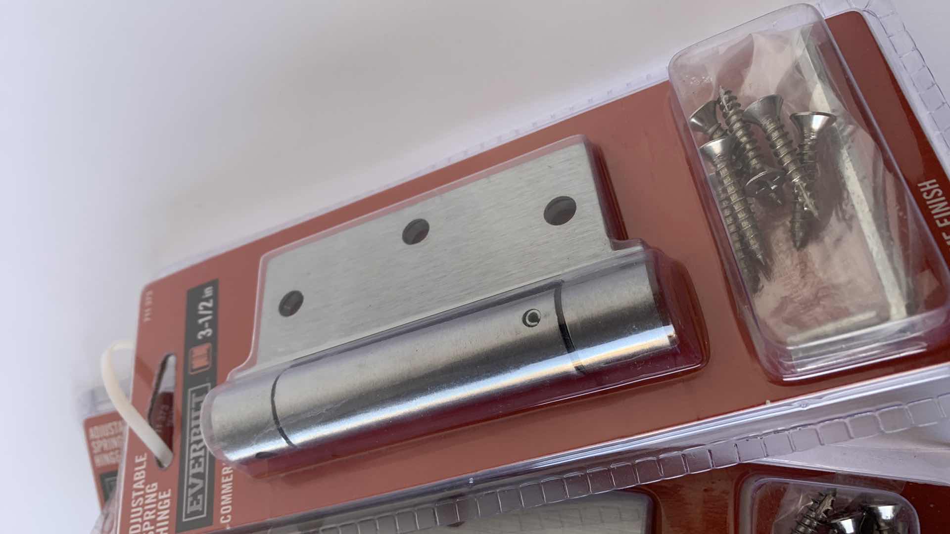 Photo 1 of FOUR EVERBUILT 3 1/2” COMMERCIAL GRADE ADJUSTABLE SPRING HINGE