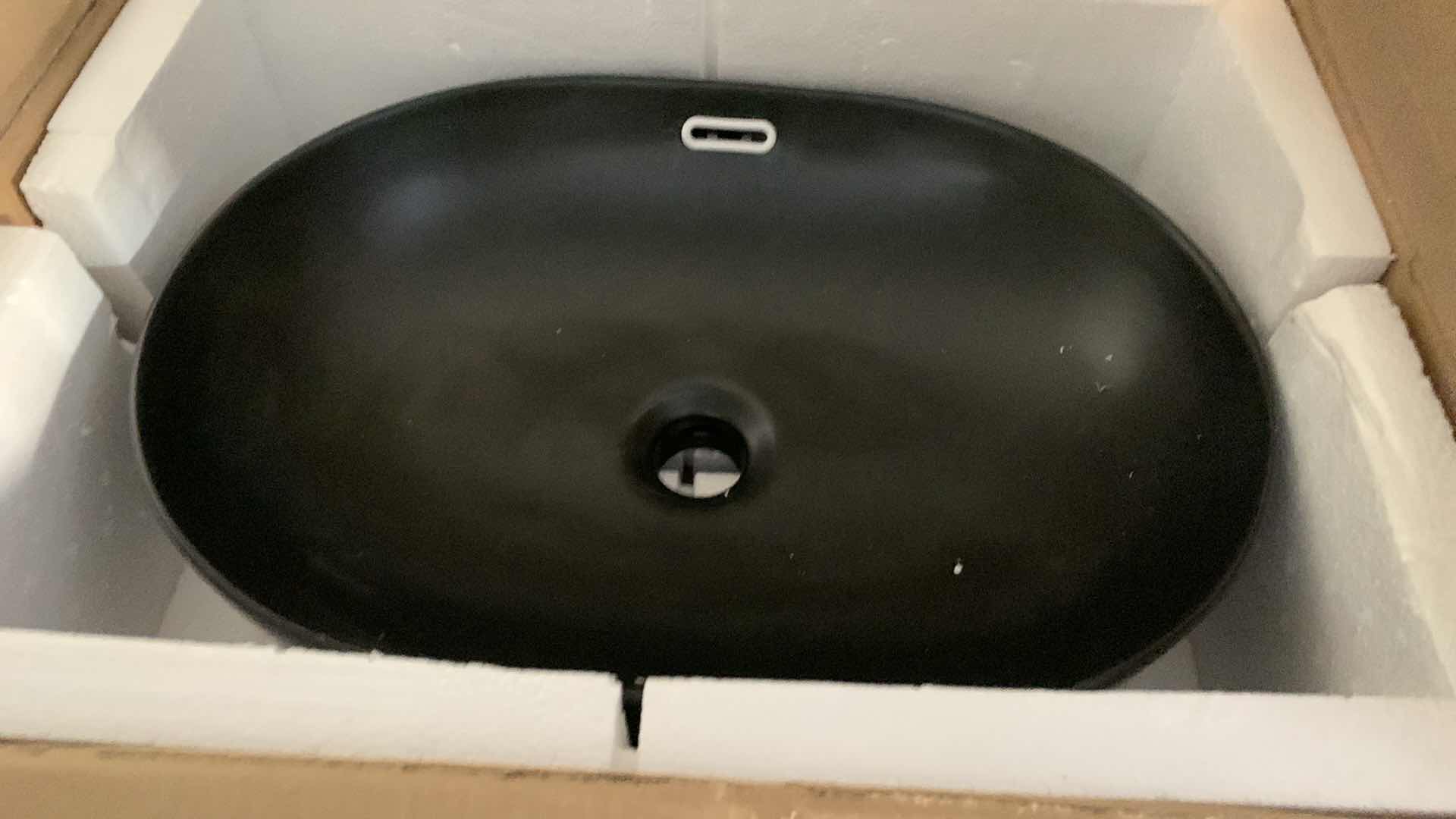View 1 of MIYILI BATHROOM SINK MATTE BLACK VS4935B  23" X 17" X 10"