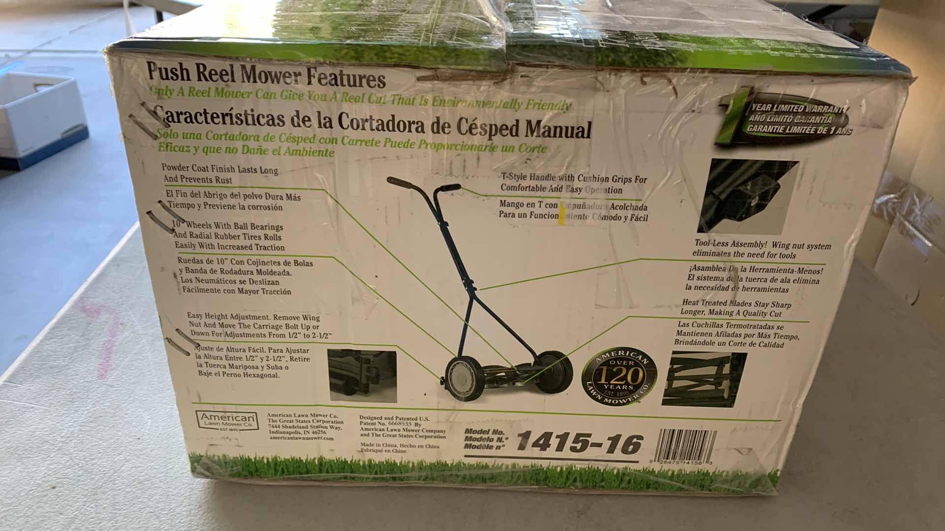 Photo 1 of AMERICAN LAWN MOWER CO. PUSH REEL MOWER 16”