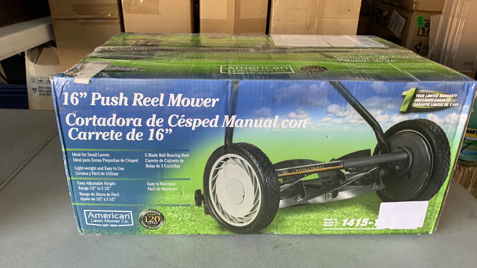 Photo 1 of AMERICAN LAWN MOWER CO. PUSH REEL MOWER 16”