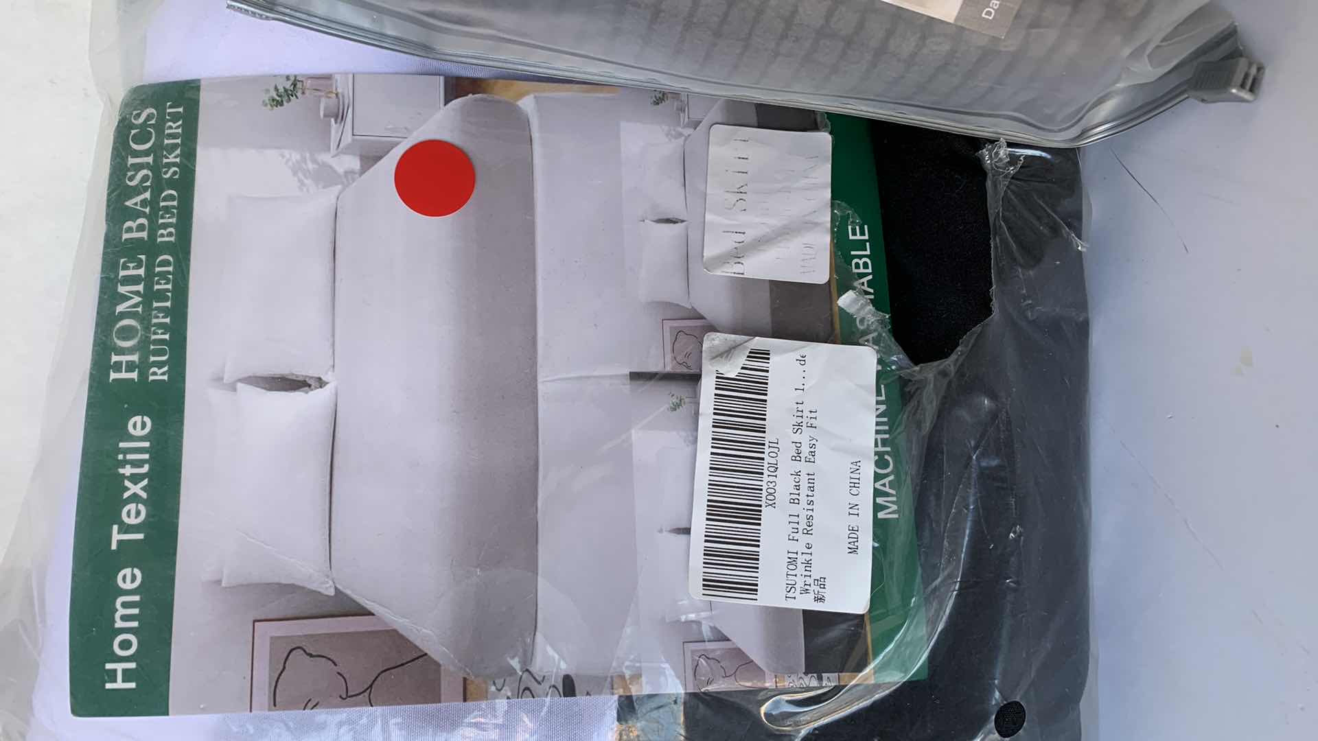 Photo 1 of HOME PAIR OF FULL SIZE BED SKIRTS AND FOUR DINING CHAIR SLIPCOVERS