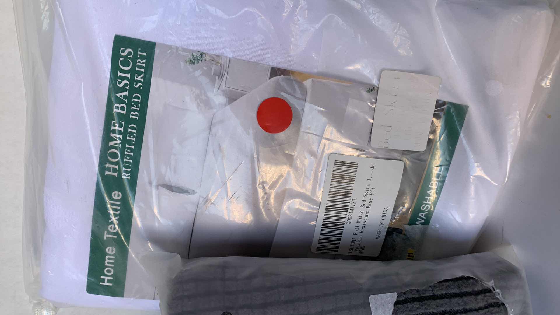 Photo 1 of HOME PAIR OF FULL SIZE BED SKIRTS AND FOUR DINING CHAIR SLIPCOVERS