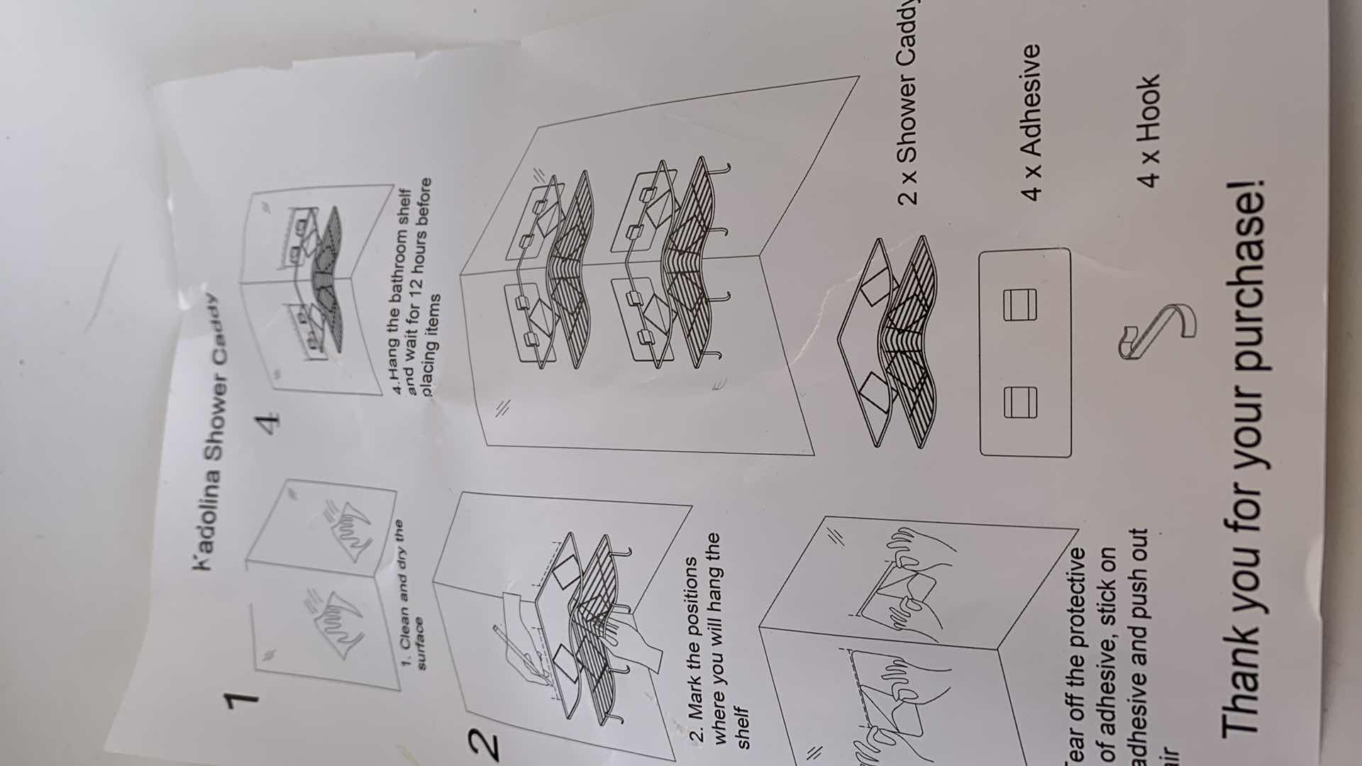 Photo 1 of KADOLINA SHOWER CADDY