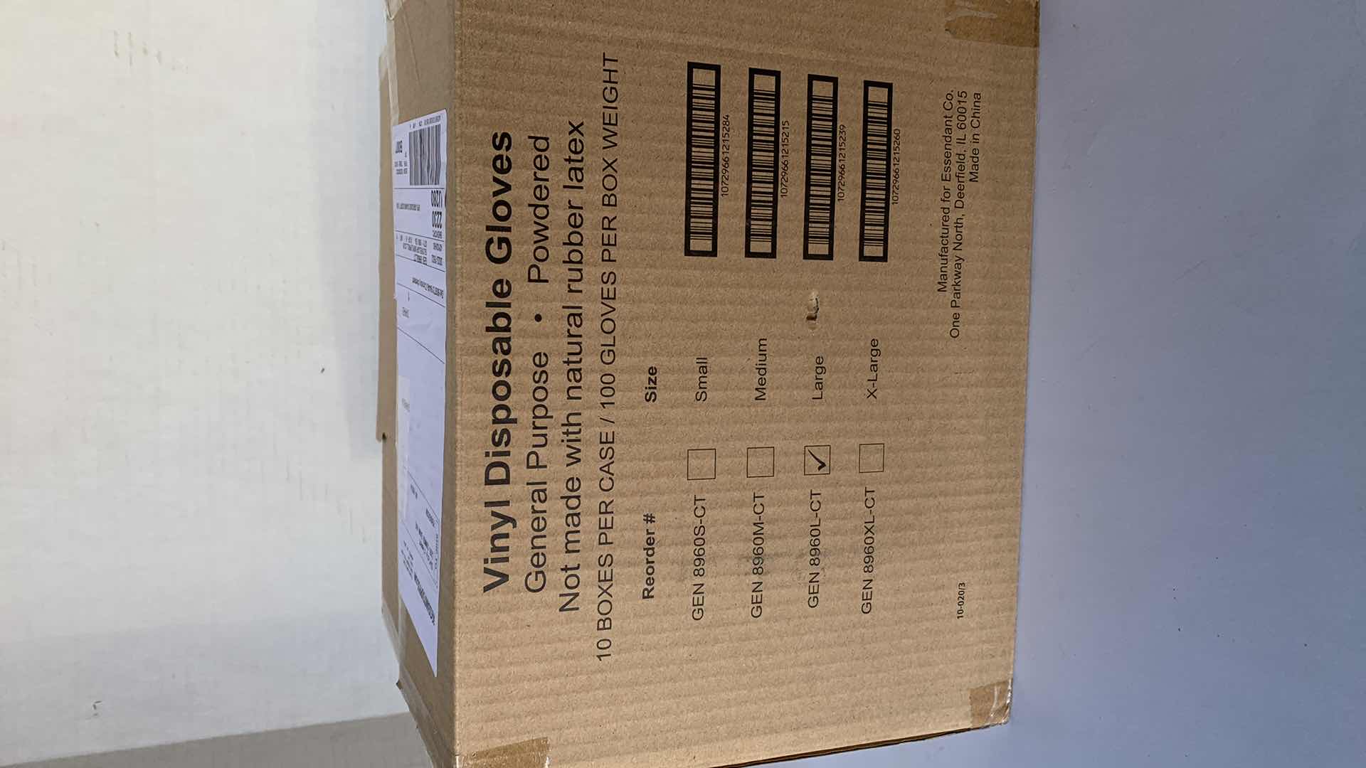 Photo 1 of FIVE BOXES LARGE VINYL POWDERED DISPOSABLE GLOBES 500 COUNT