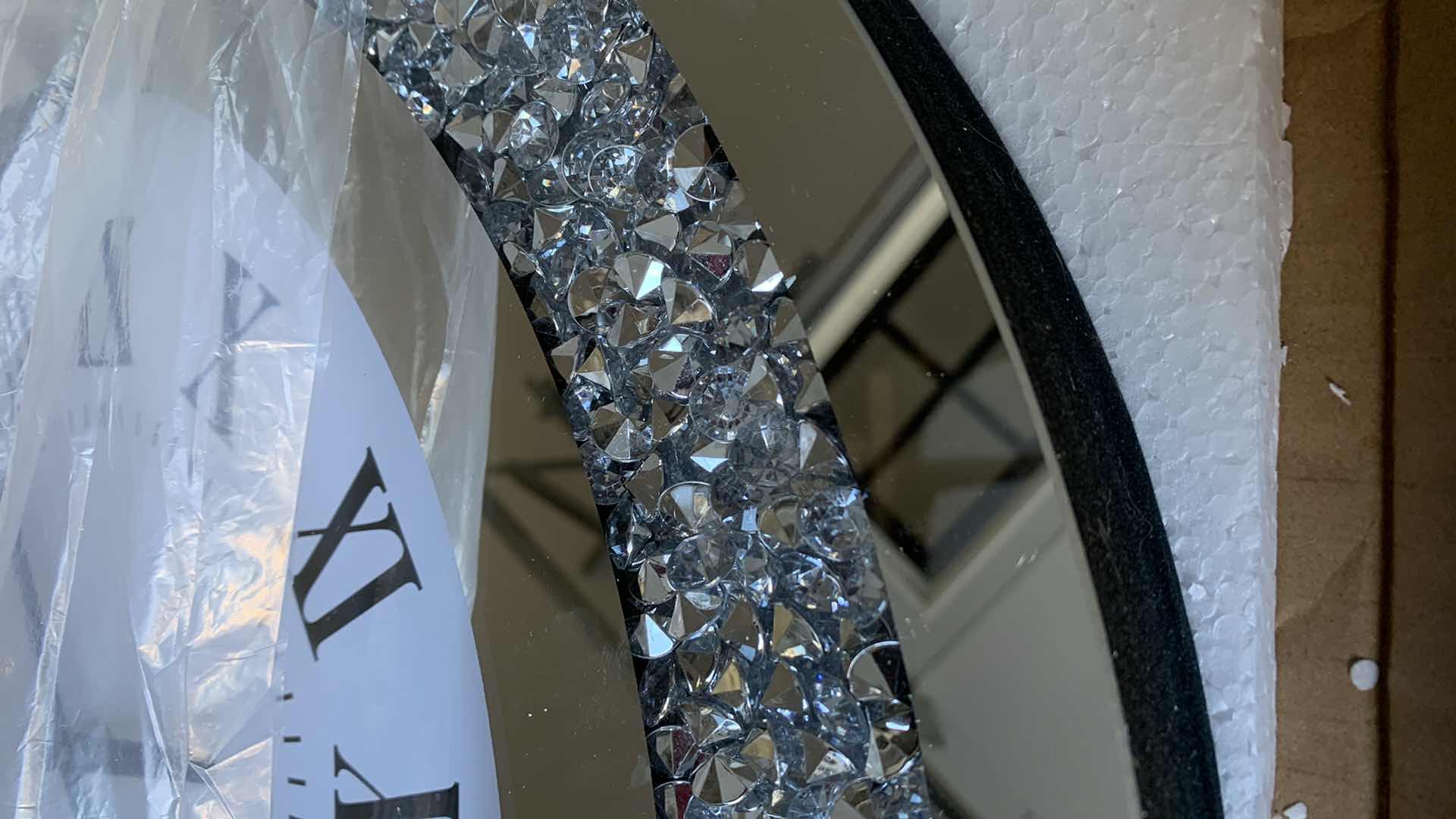 Photo 1 of CRYSTAL INSPIRED WALL CLOCK 20” CIRCUMFERENCE