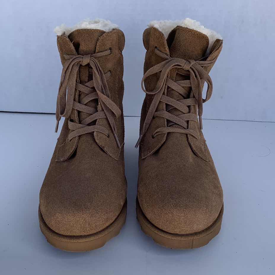 Photo 1 of BEARPAW WINTER BOOTS, BROWN SUEDE UPPER, SHEEPSKIN INTERIOR, LADIES SIZE 7